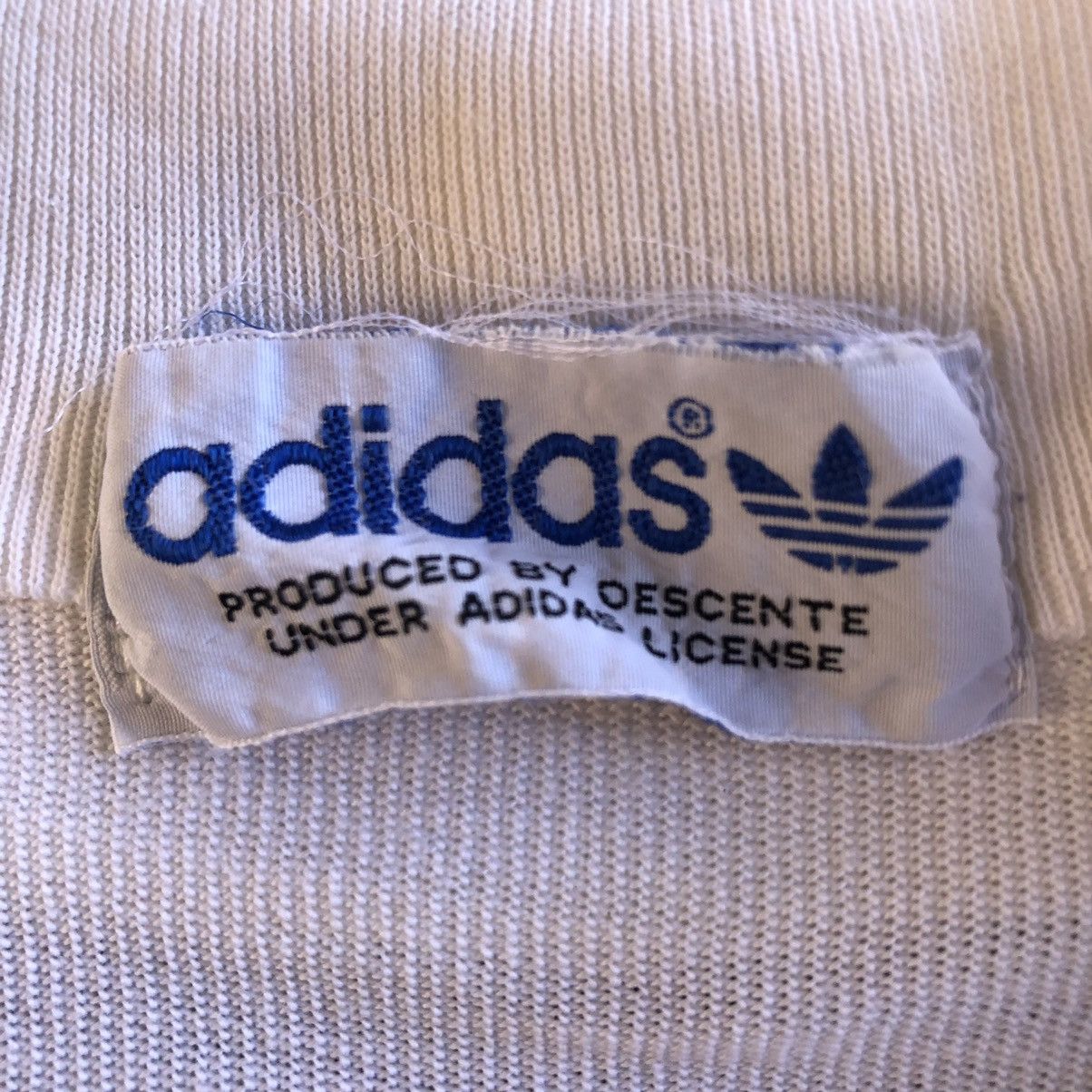 Adidas Vintage 90's Adidas Trefoil Single Pocket Collar Shirt Zip Size US S / EU 44-46 / 1 - 12 Thumbnail