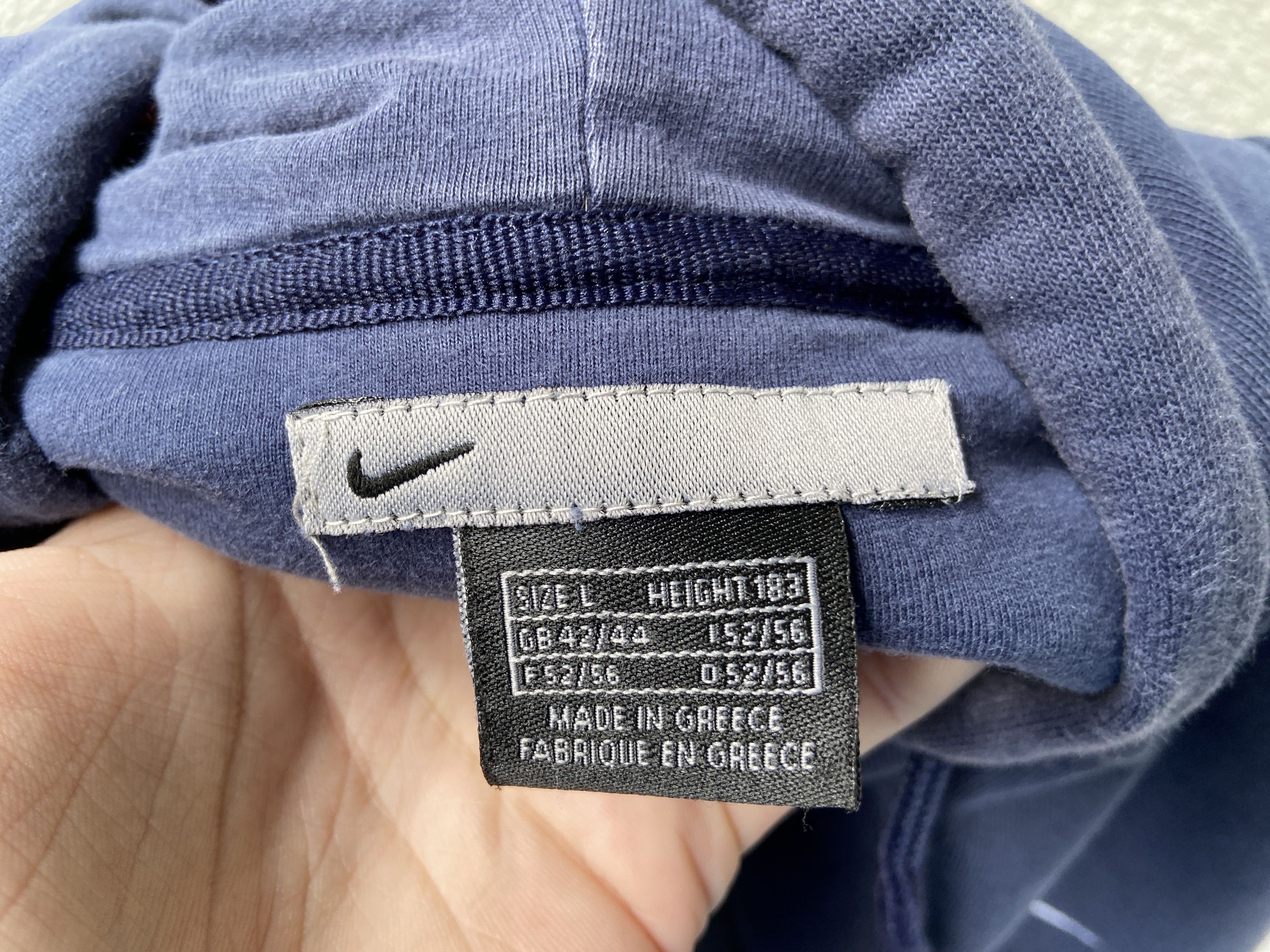Nike Vintage Nike Y2K Single Swoosh Blue sunfaded Travis Hoodie Size US L / EU 52-54 / 3 - 5 Thumbnail