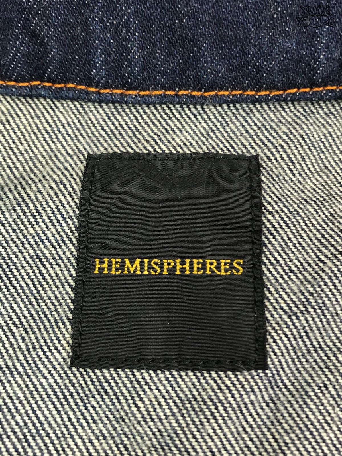 Designer × Japanese Brand HEMISPHERES Trucker Jacket JAPAN Size US S / EU 44-46 / 1 - 9 Thumbnail