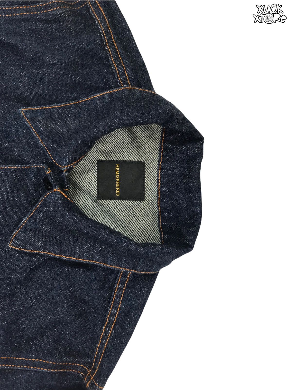 Designer × Japanese Brand HEMISPHERES Trucker Jacket JAPAN Size US S / EU 44-46 / 1 - 3 Thumbnail