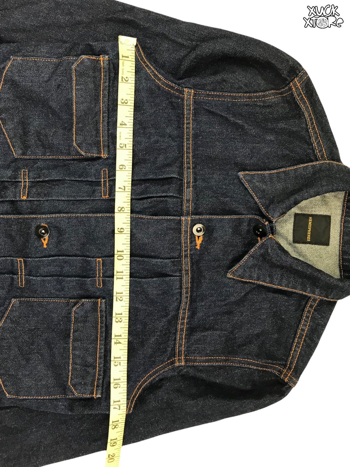 Designer × Japanese Brand HEMISPHERES Trucker Jacket JAPAN Size US S / EU 44-46 / 1 - 14 Thumbnail