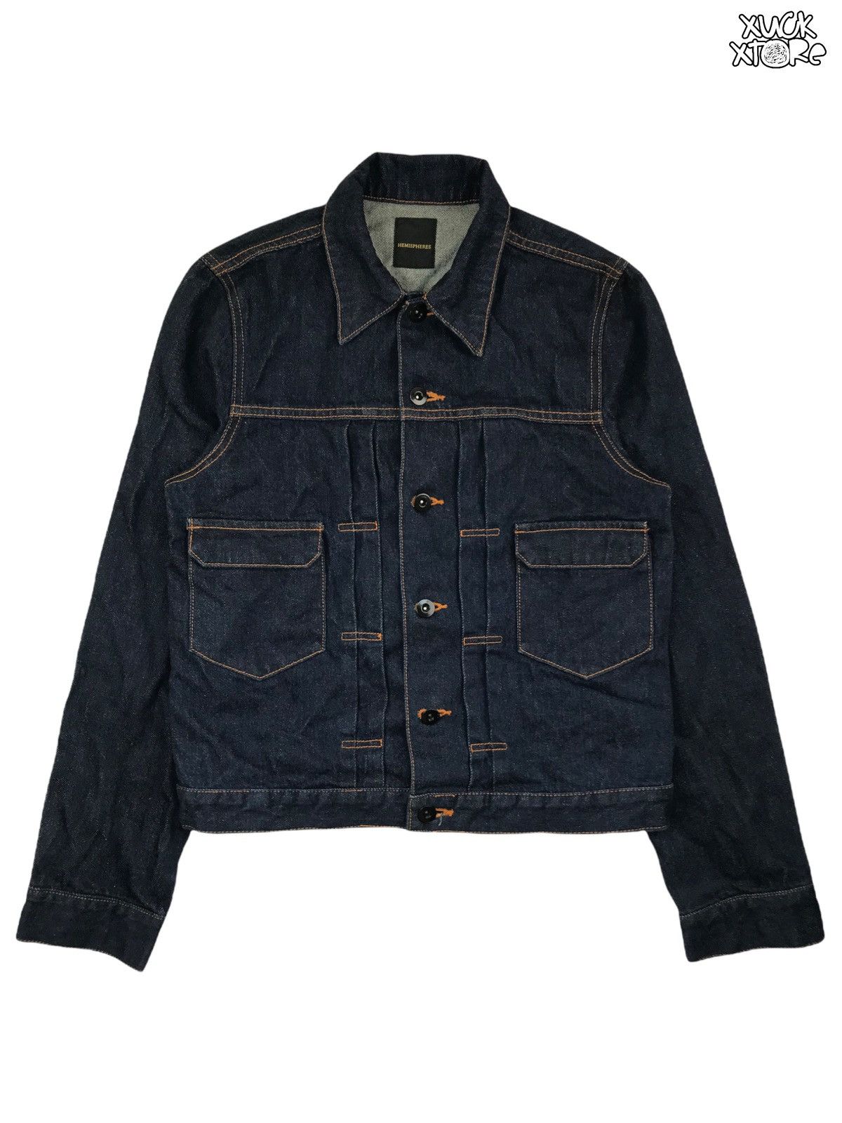 Designer × Japanese Brand HEMISPHERES Trucker Jacket JAPAN Size US S / EU 44-46 / 1 - 1 Thumbnail