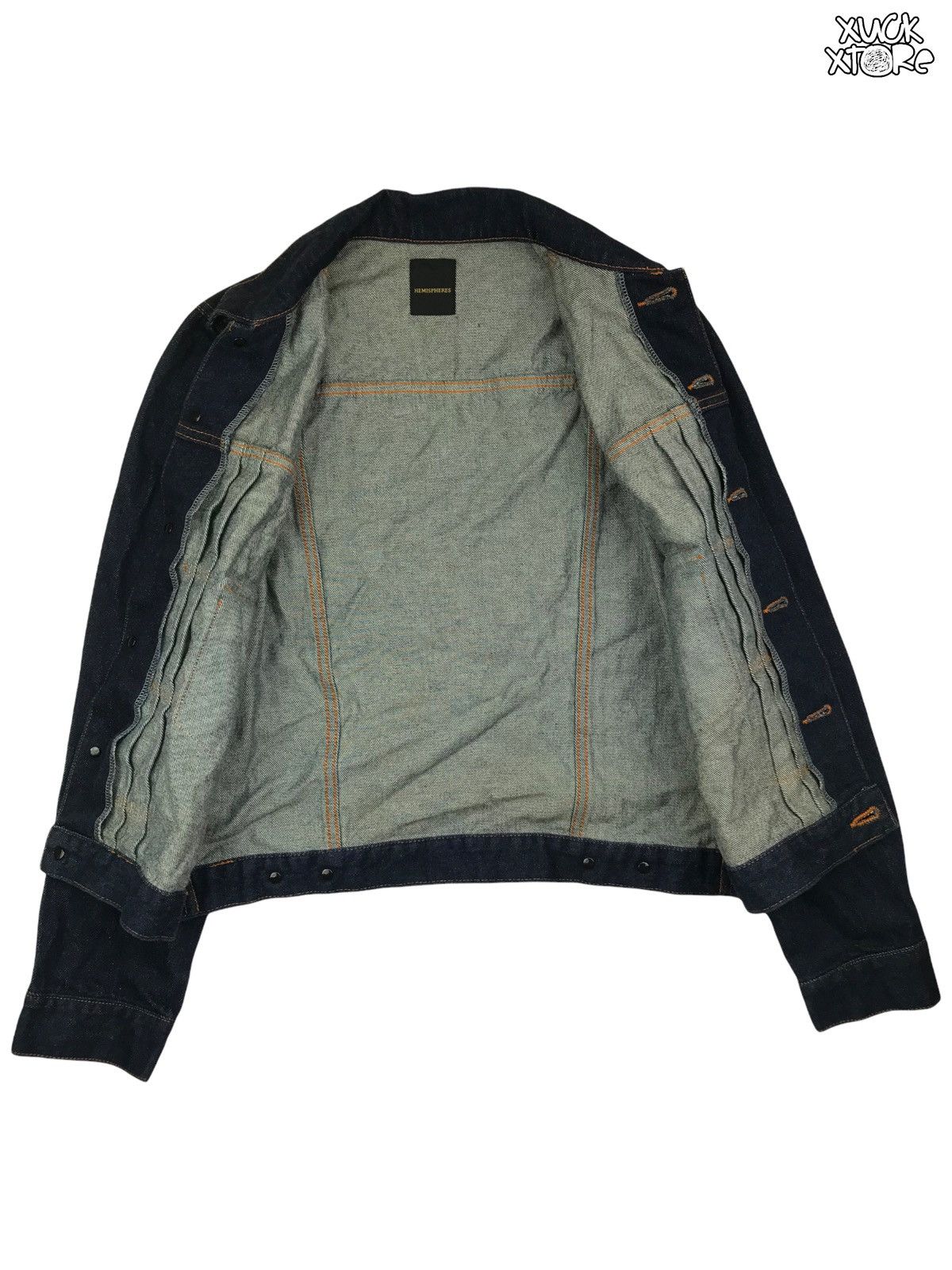 Designer × Japanese Brand HEMISPHERES Trucker Jacket JAPAN Size US S / EU 44-46 / 1 - 4 Thumbnail