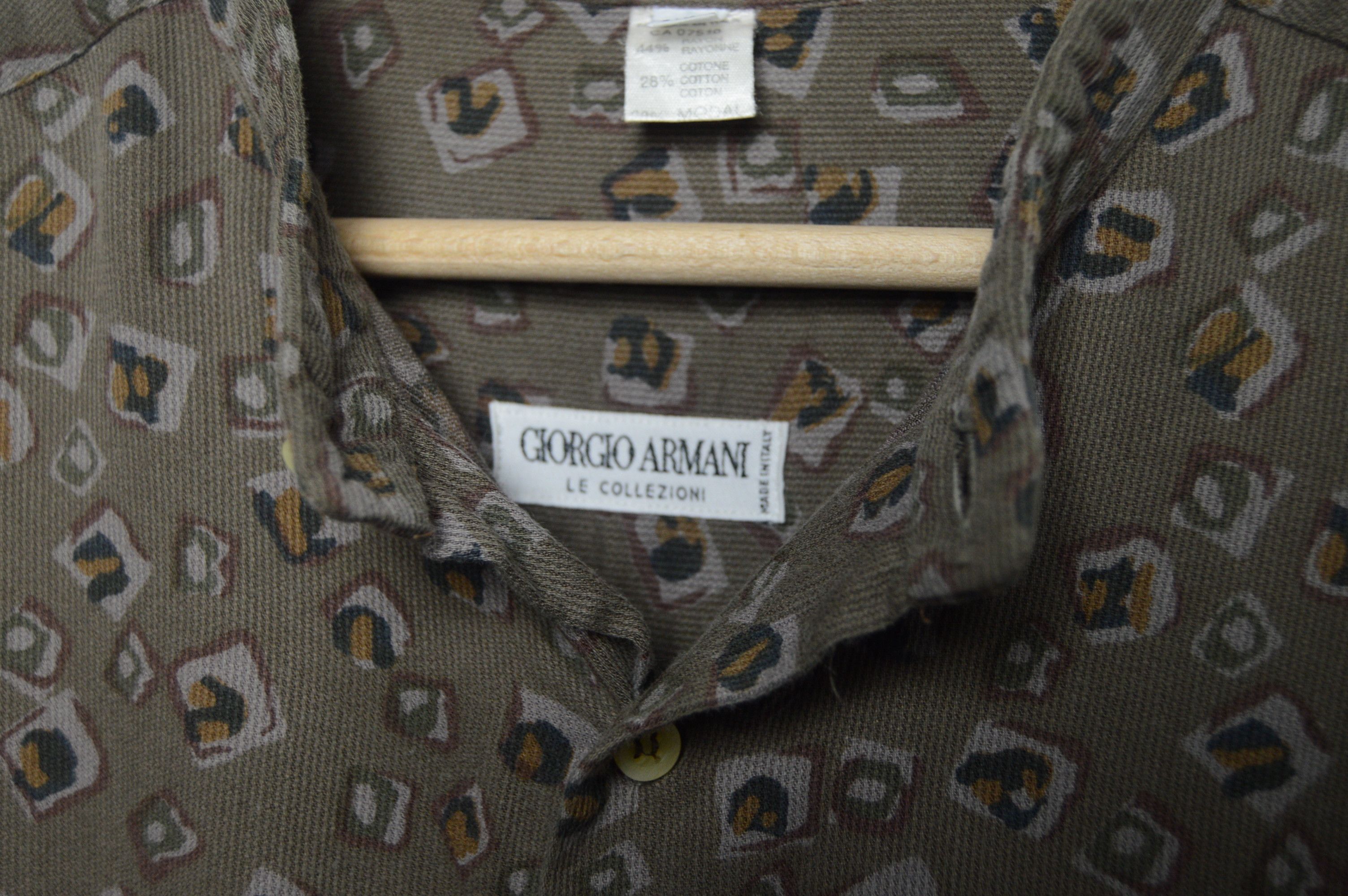 Giorgio Armani armani shirt archive 80s microcord l-xl Size US L / EU 52-54 / 3 - 15 Thumbnail