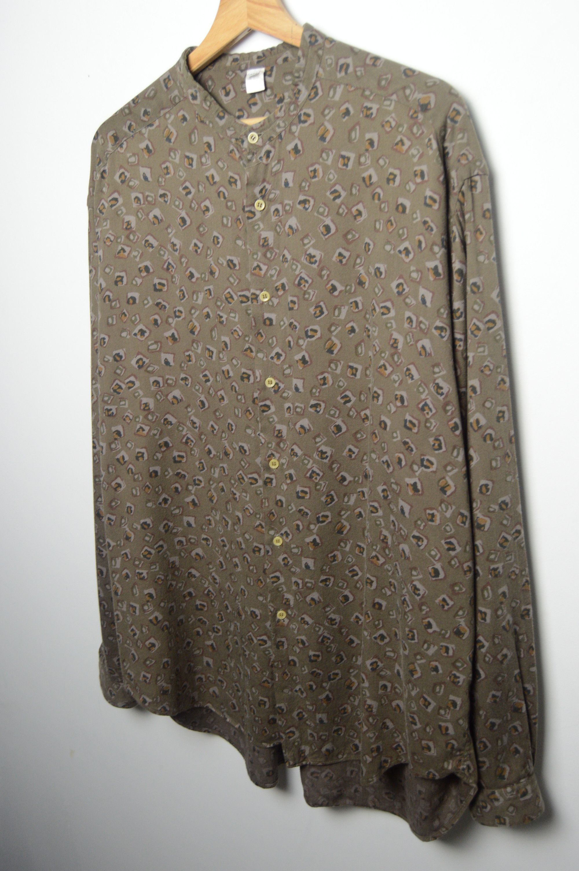 Giorgio Armani armani shirt archive 80s microcord l-xl Size US L / EU 52-54 / 3 - 4 Thumbnail