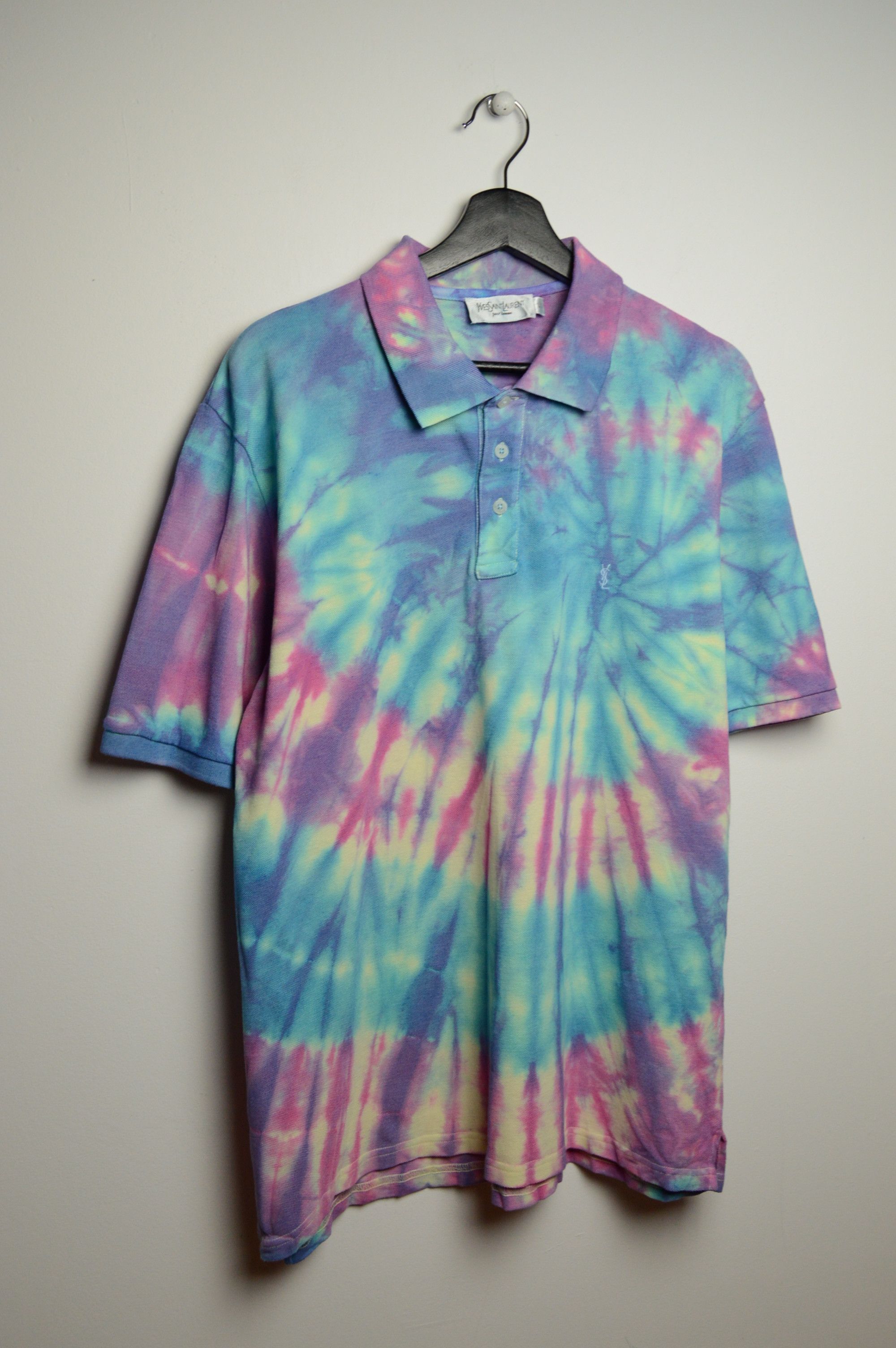 Yves Saint Laurent ysl polo tie dye vintage Size US L / EU 52-54 / 3 - 5 Thumbnail