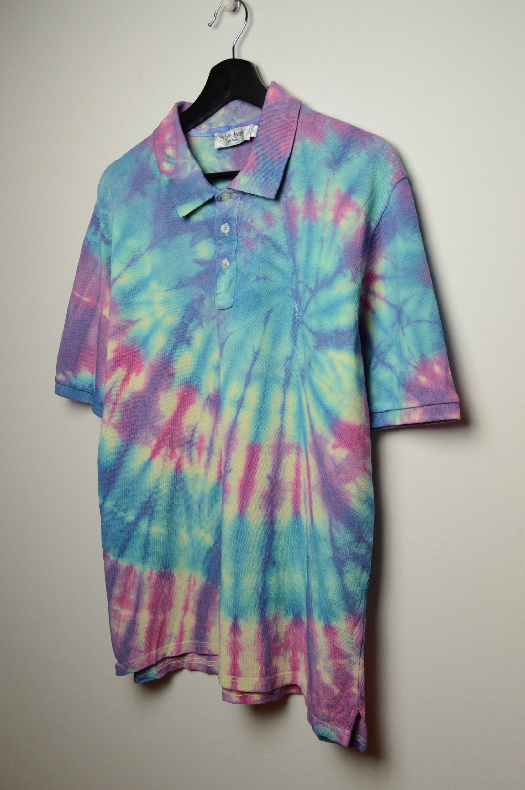 Yves Saint Laurent ysl polo tie dye vintage Size US L / EU 52-54 / 3 - 6 Thumbnail