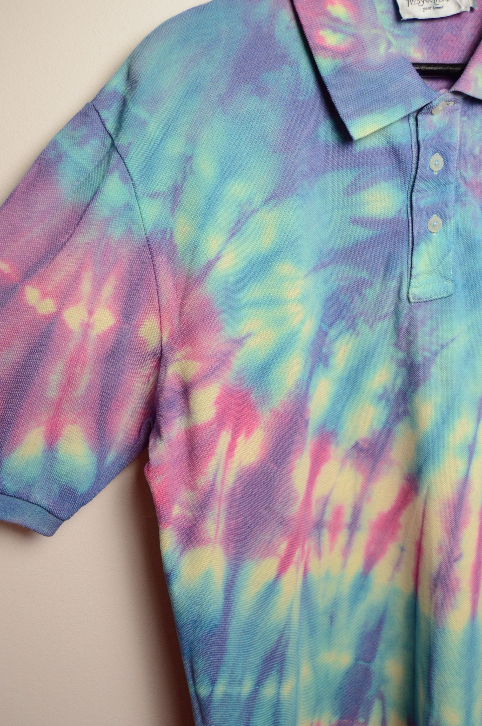 Yves Saint Laurent ysl polo tie dye vintage Size US L / EU 52-54 / 3 - 9 Thumbnail
