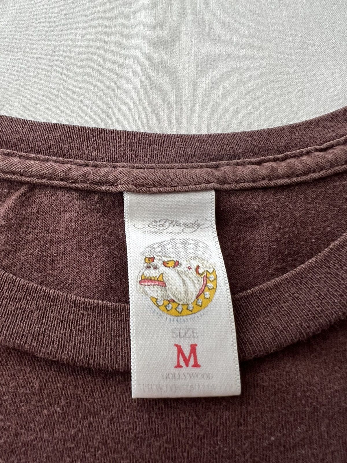 Ed Hardy Ed Hardy Christian Audigier Skull Streetwear Brown Tee Size US M / EU 48-50 / 2 - 10 Thumbnail