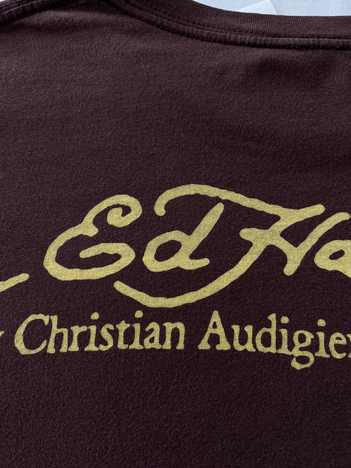 Ed Hardy Ed Hardy Christian Audigier Skull Streetwear Brown Tee Size US M / EU 48-50 / 2 - 12 Thumbnail