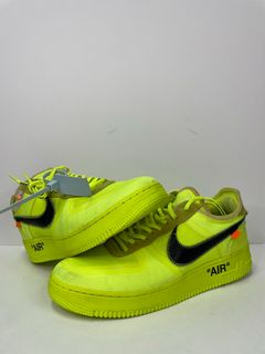 Close Look At The Unreleased OFF-WHITE x Nike Air Force 1 Low Hard Lemonade  - TheSiteSupply