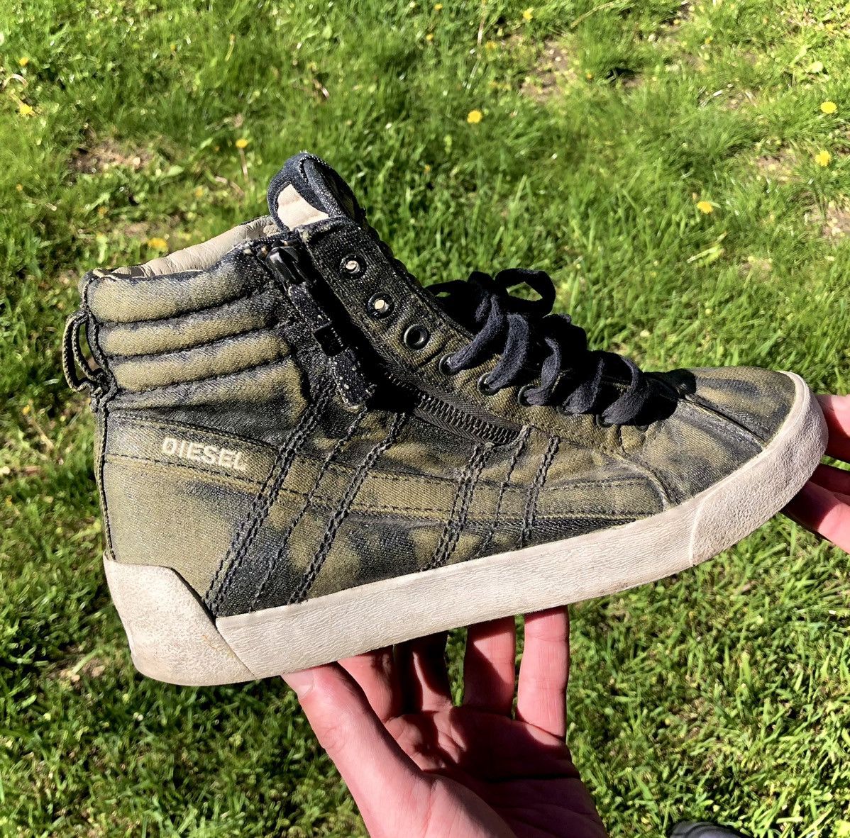 D String Plus Diesel Mens High Top Sneakers D String High Top