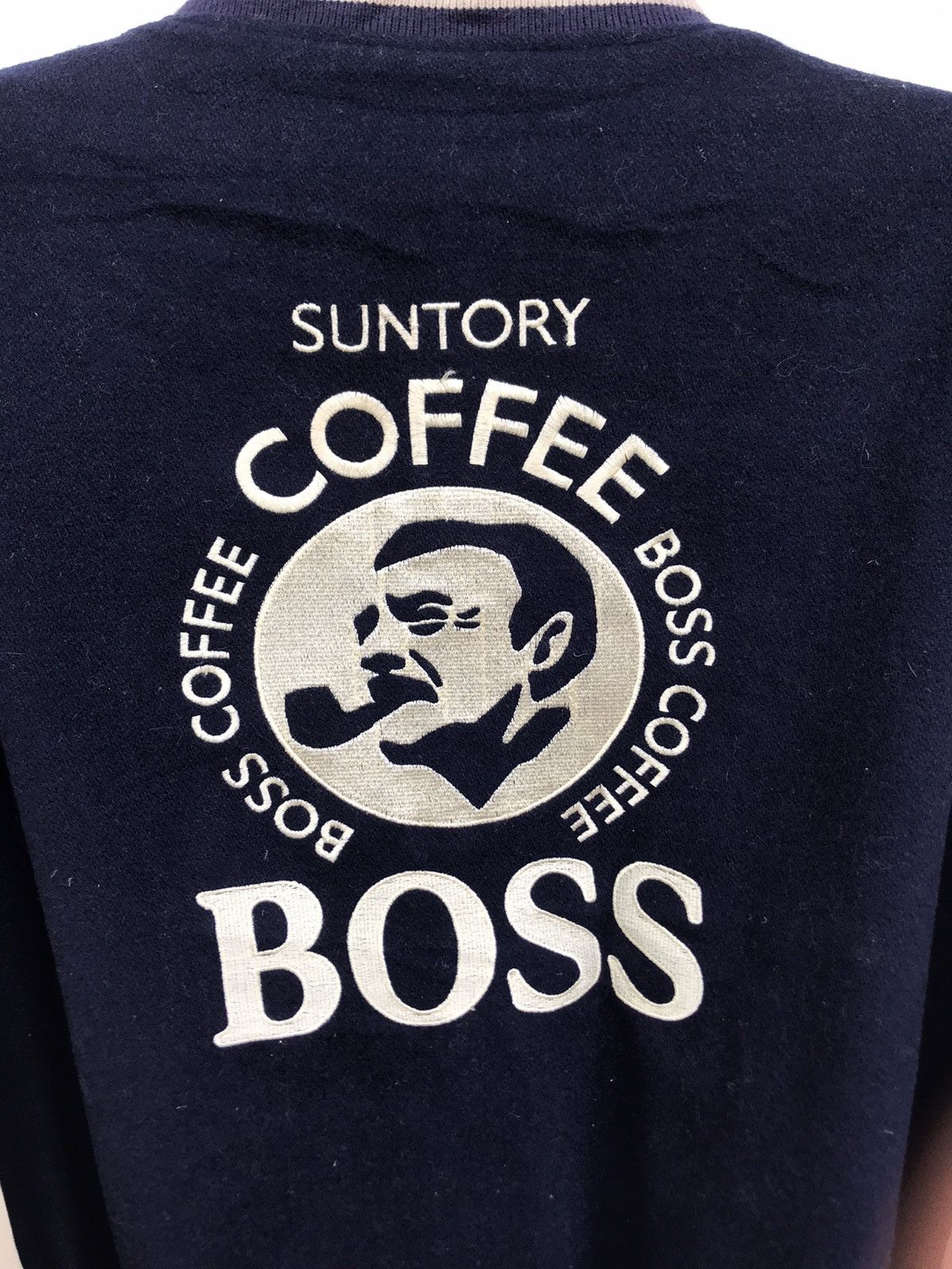 Vintage Rare!! Vintage Suntory Boss Varsity Jacket Size US L / EU 52-54 / 3 - 5 Thumbnail