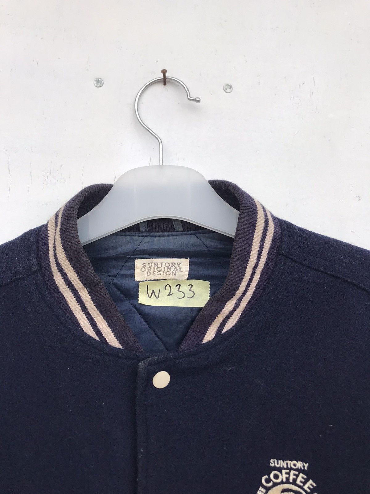 Vintage Rare!! Vintage Suntory Boss Varsity Jacket Size US L / EU 52-54 / 3 - 3 Thumbnail