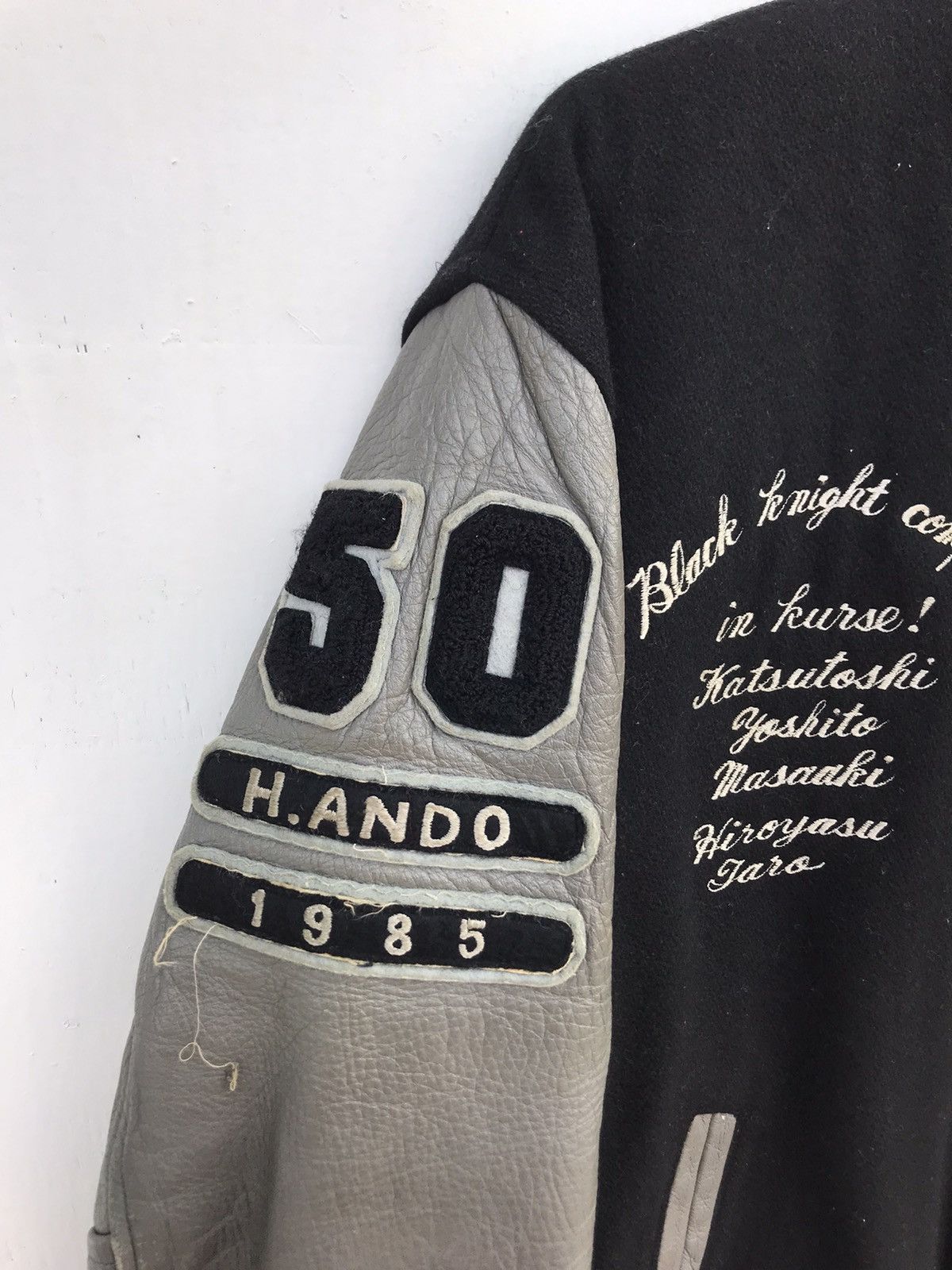 Vintage Rare!! Vintage Black Knight Company Varsity Jacket Size US M / EU 48-50 / 2 - 4 Thumbnail