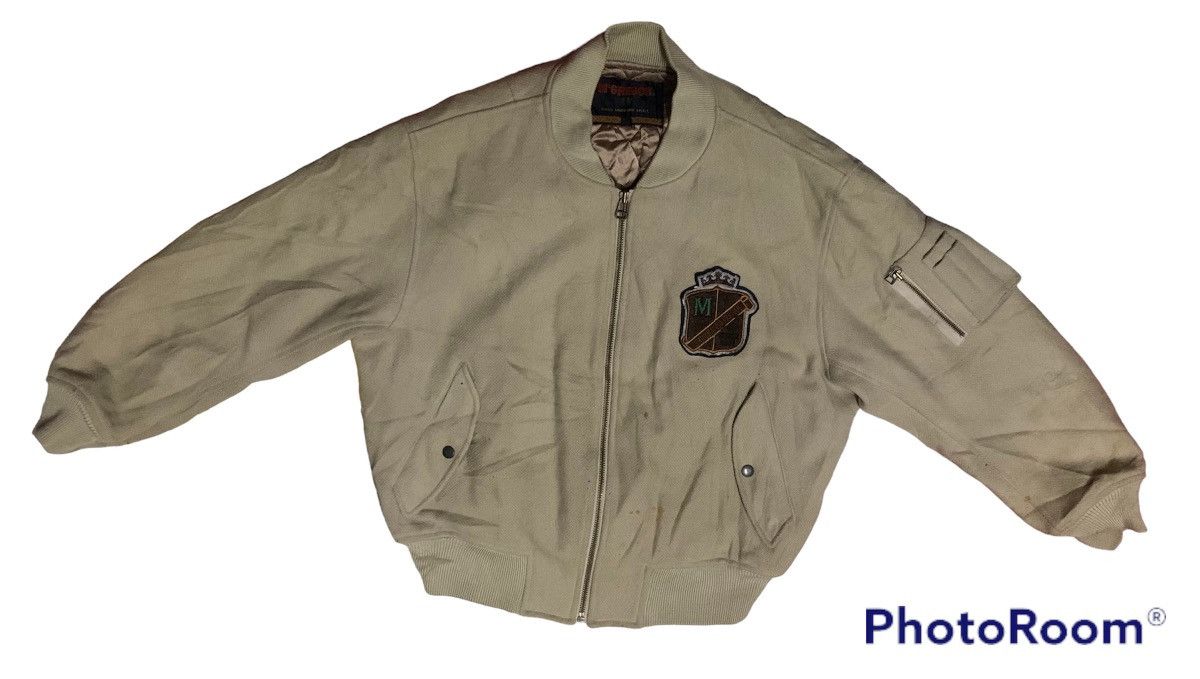 90s MCGREGOR A-2 type wool bomber jacket