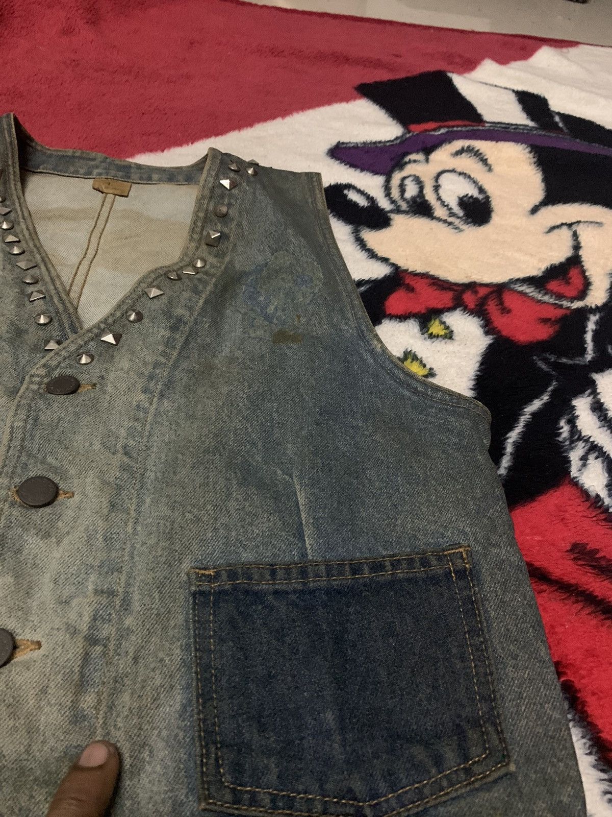 Japanese Brand × Seditionaries RARE Japan denim punk vest jacket Size US S / EU 44-46 / 1 - 5 Thumbnail