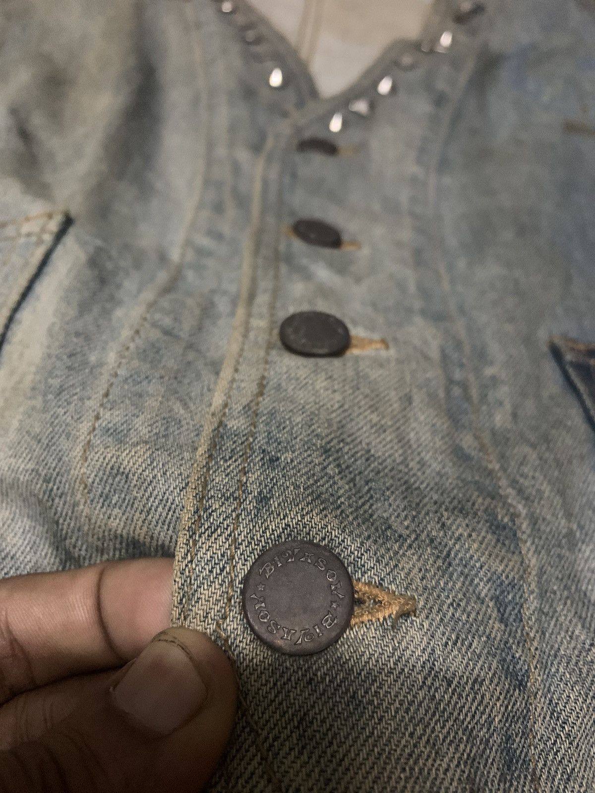 Japanese Brand × Seditionaries RARE Japan denim punk vest jacket Size US S / EU 44-46 / 1 - 7 Thumbnail