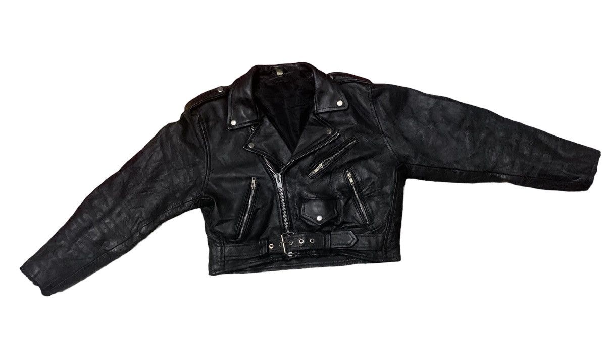 Japanese Brand RARE bikers jacket double collar 90s style Size L / US 10 / IT 46 - 1 Thumbnail