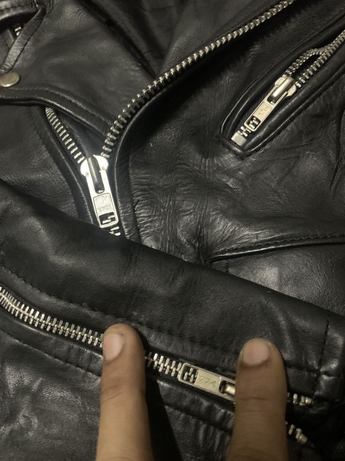 Japanese Brand RARE bikers jacket double collar 90s style Size L / US 10 / IT 46 - 4 Thumbnail
