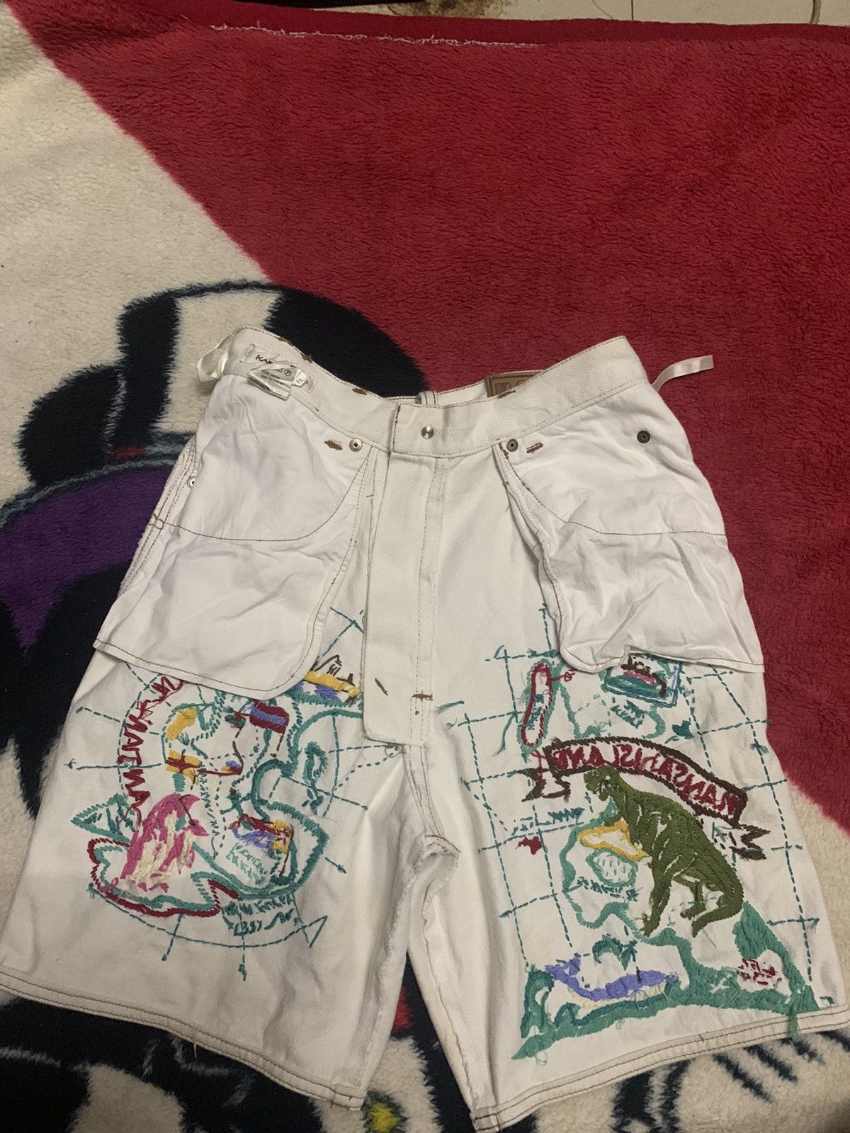 Kansai Yamamoto RARE kansai yamamoto short pant art design Size US 27 - 4 Thumbnail