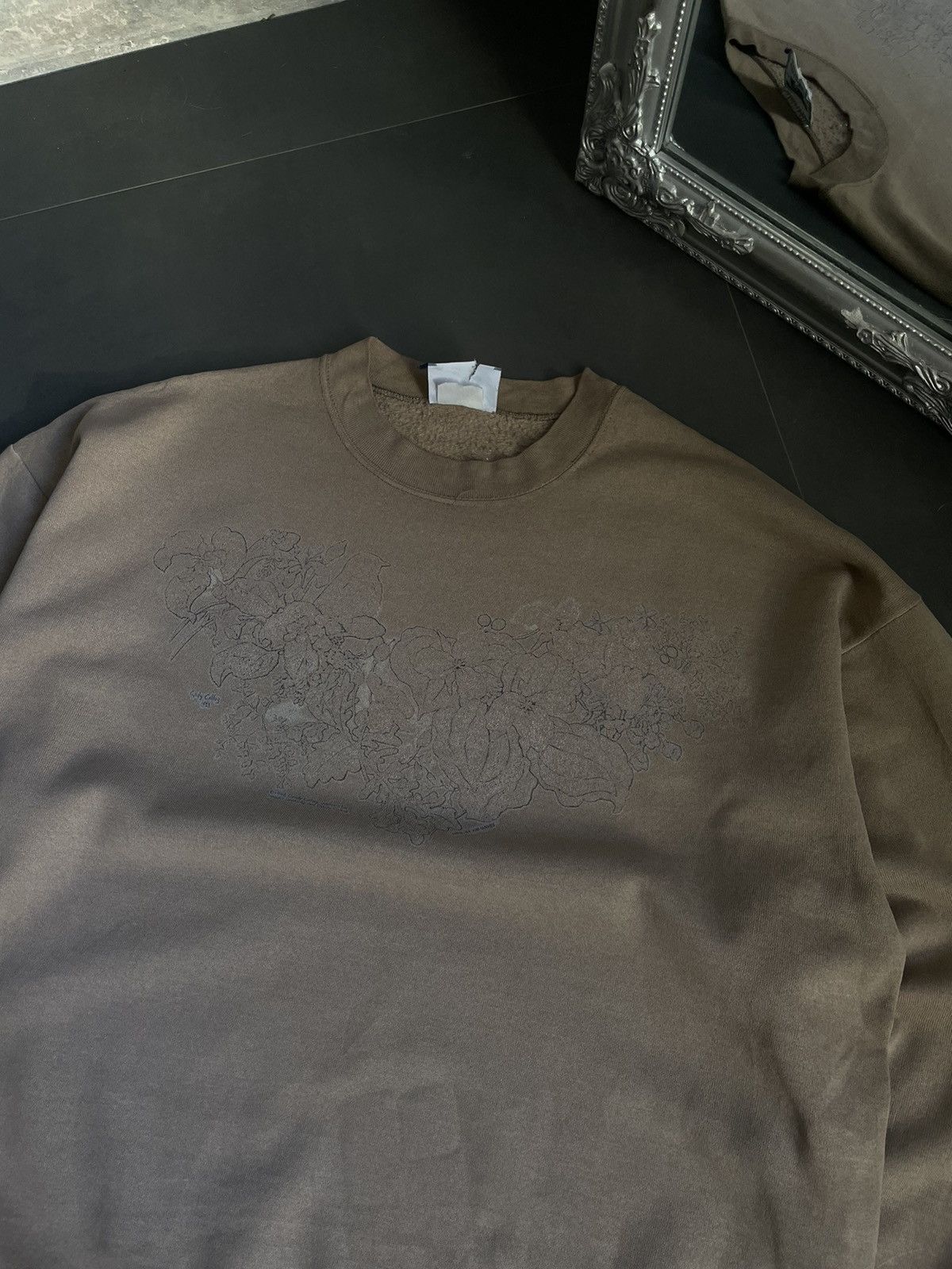Japanese Brand × Lee × Vintage Vintage 90s Blanked Boxy Oversized Faded Sweatshirt Russel Size US XL / EU 56 / 4 - 3 Thumbnail