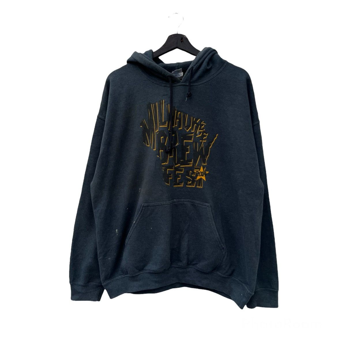 Japanese Brand VINTAGE GILDAN HOODIE BAND Y2K BIG LOGO Size US L / EU 52-54 / 3 - 1 Thumbnail