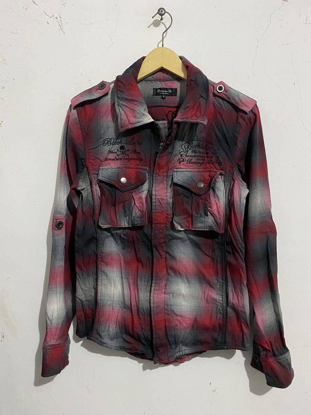 14th Addiction × KMRii × Yasuyuki Ishii 💸BINDINGOFFER💸Japanese-BerningSho Flannel Zipper Patched Size US M / EU 48-50 / 2 - 2 Thumbnail