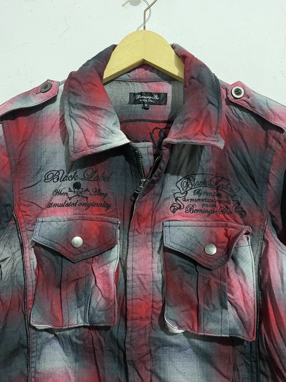 14th Addiction × KMRii × Yasuyuki Ishii 💸BINDINGOFFER💸Japanese-BerningSho Flannel Zipper Patched Size US M / EU 48-50 / 2 - 3 Thumbnail