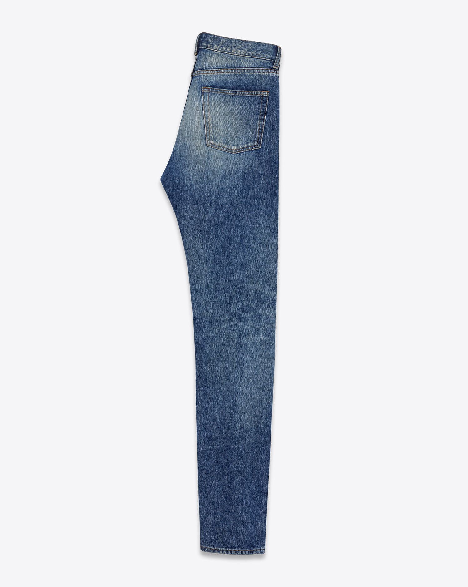 Saint Laurent Paris Saint Laurent D14 Embroidered Vintage Blue Denim Size US 31 - 2 Thumbnail