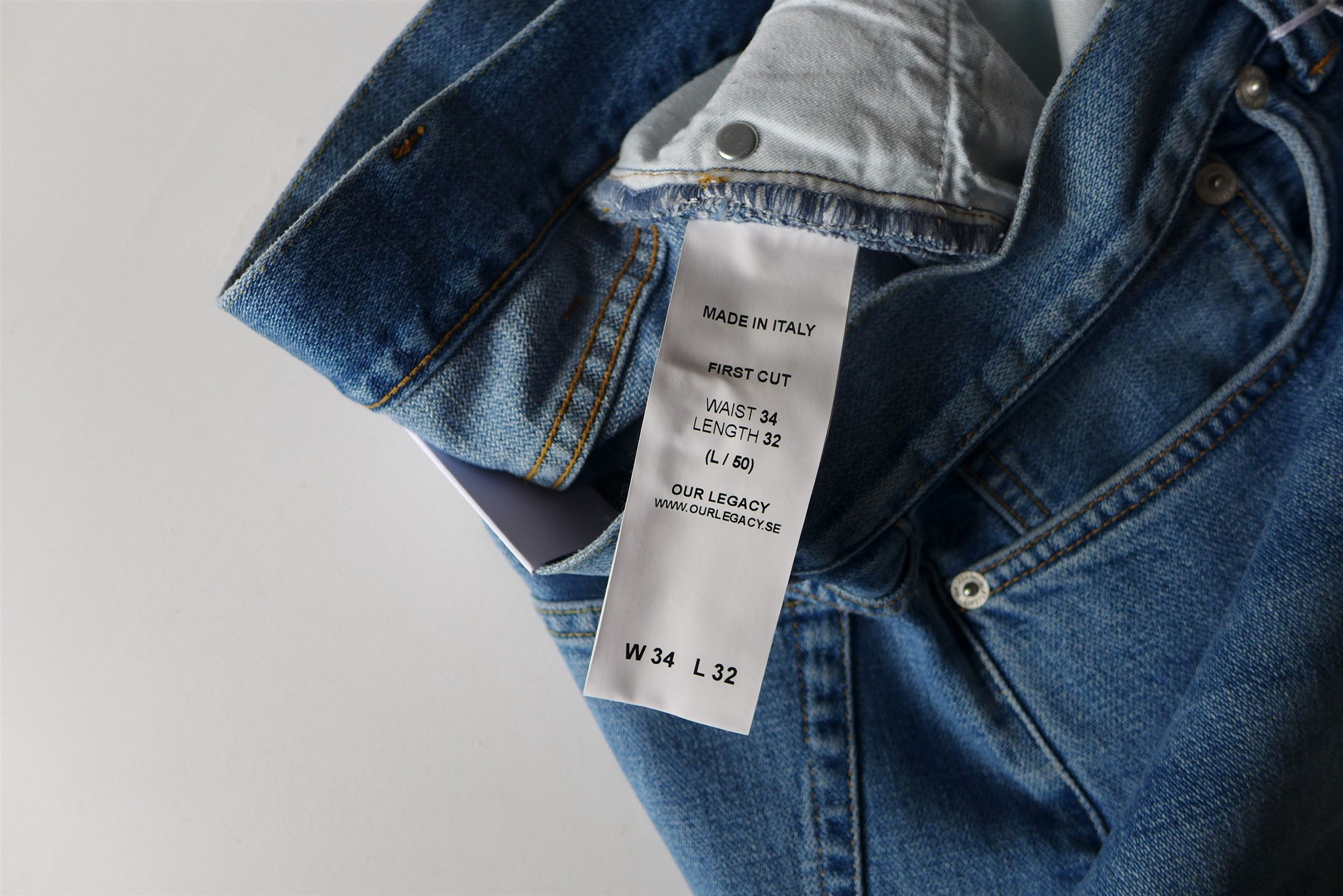 Our Legacy Our Legacy SS14 First Cut Blue Denim Jeans Size US 34 / EU 50 - 15 Thumbnail