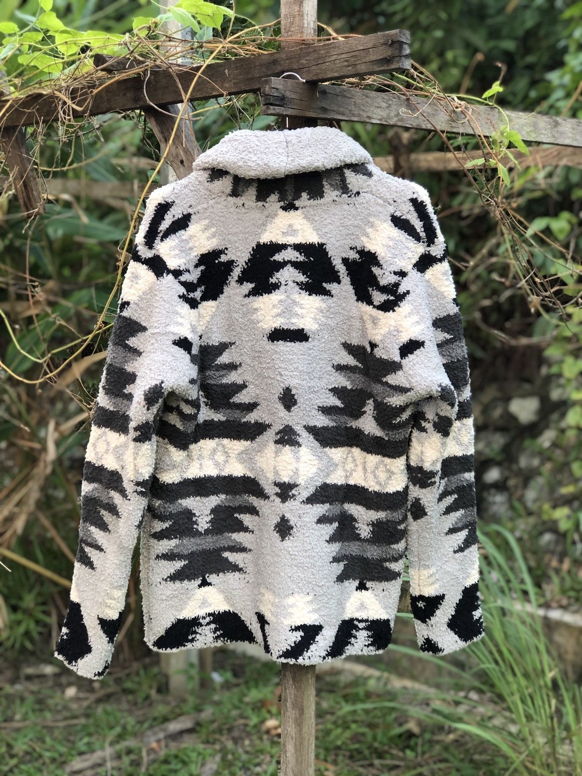 Japanese Brand Shawl Collar Cardigan Jacket Sherpa Native by Anti Ballistic Size US L / EU 52-54 / 3 - 6 Thumbnail