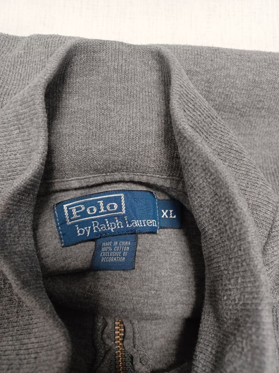 Polo Ralph Lauren × Vintage POLO RALPH LAUREN 90S VINTAGE 1/4 ZIP QUATER HOODIE Size US XL / EU 56 / 4 - 5 Thumbnail