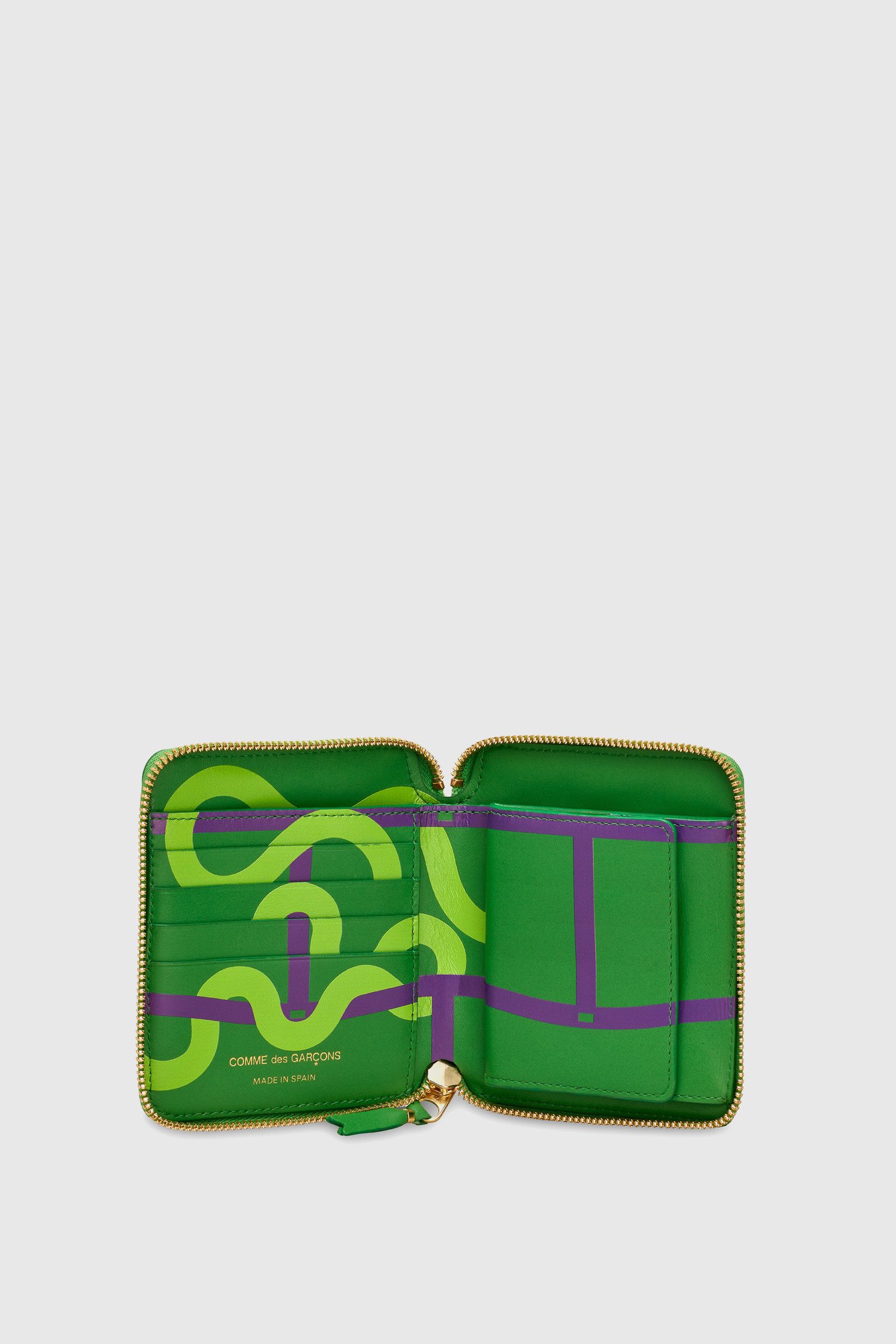 Comme des Garcons Comme des Garcons Ruby Eyes Zip Wallet - Green Leather Size ONE SIZE - 3 Thumbnail