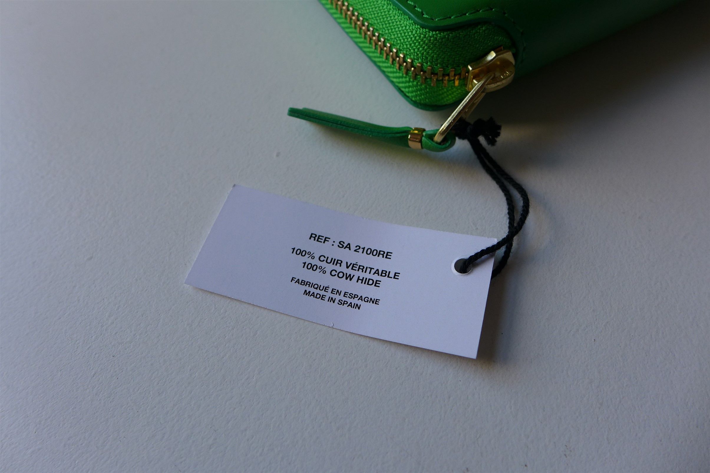 Comme des Garcons Comme des Garcons Ruby Eyes Zip Wallet - Green Leather Size ONE SIZE - 12 Thumbnail