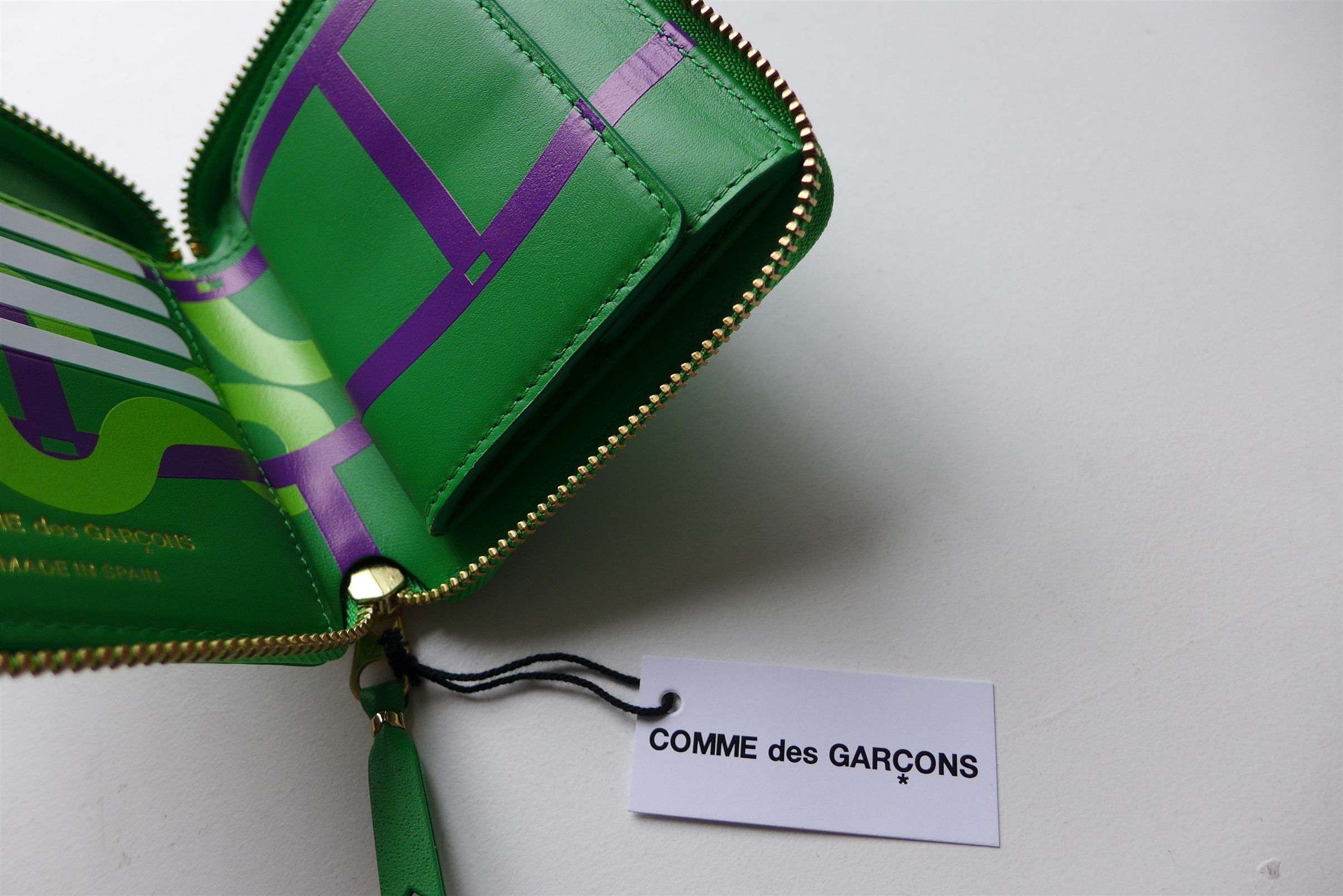 Comme des Garcons Comme des Garcons Ruby Eyes Zip Wallet - Green Leather Size ONE SIZE - 11 Thumbnail