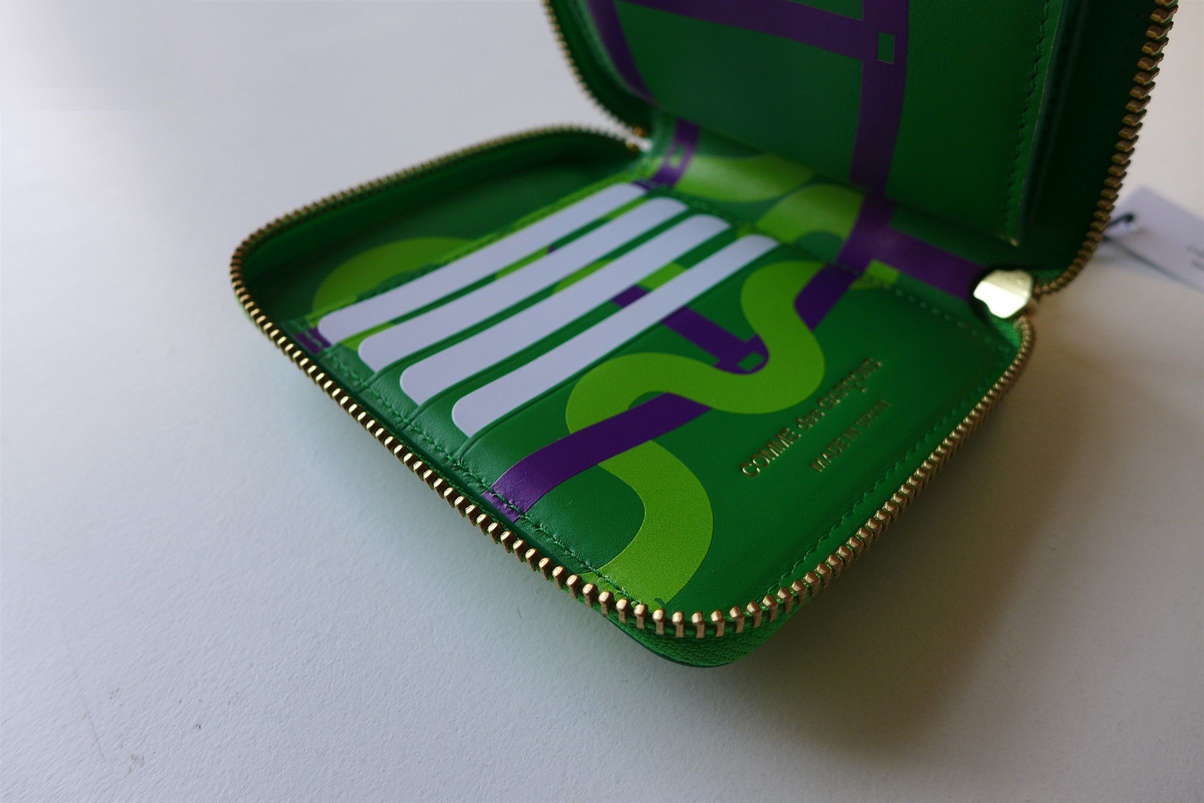 Comme des Garcons Comme des Garcons Ruby Eyes Zip Wallet - Green Leather Size ONE SIZE - 8 Thumbnail