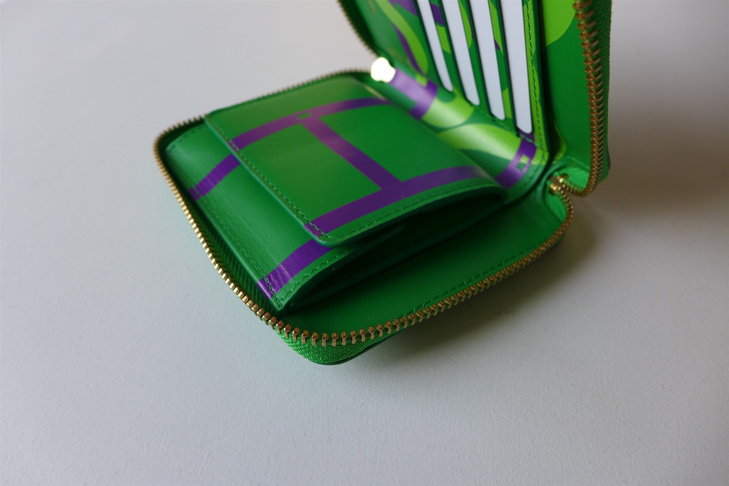 Comme des Garcons Comme des Garcons Ruby Eyes Zip Wallet - Green Leather Size ONE SIZE - 9 Thumbnail