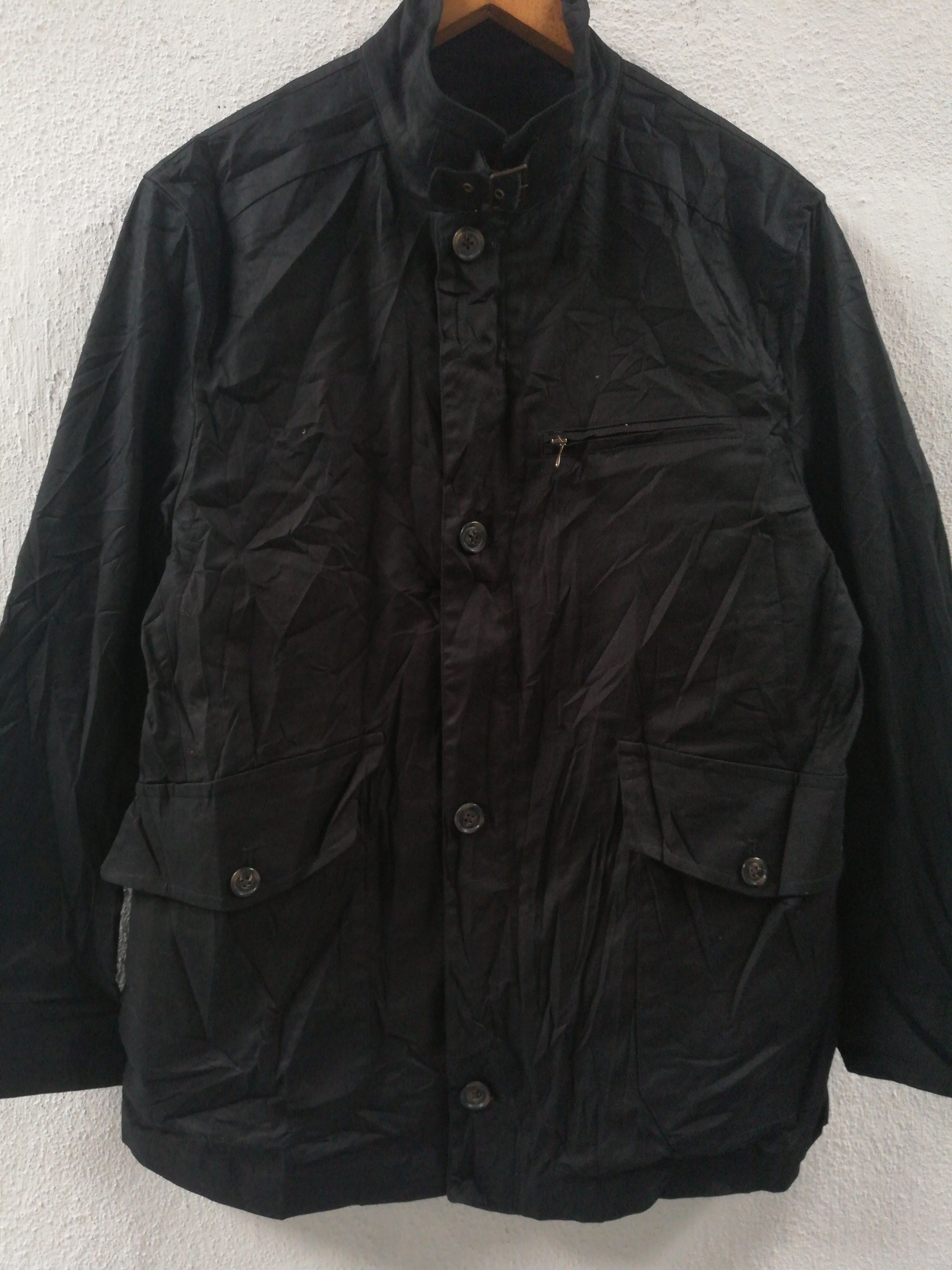 Japanese Brand Kansai Yamamoto Archive Black Utility Field Biker Jacket Size US M / EU 48-50 / 2 - 1 Thumbnail