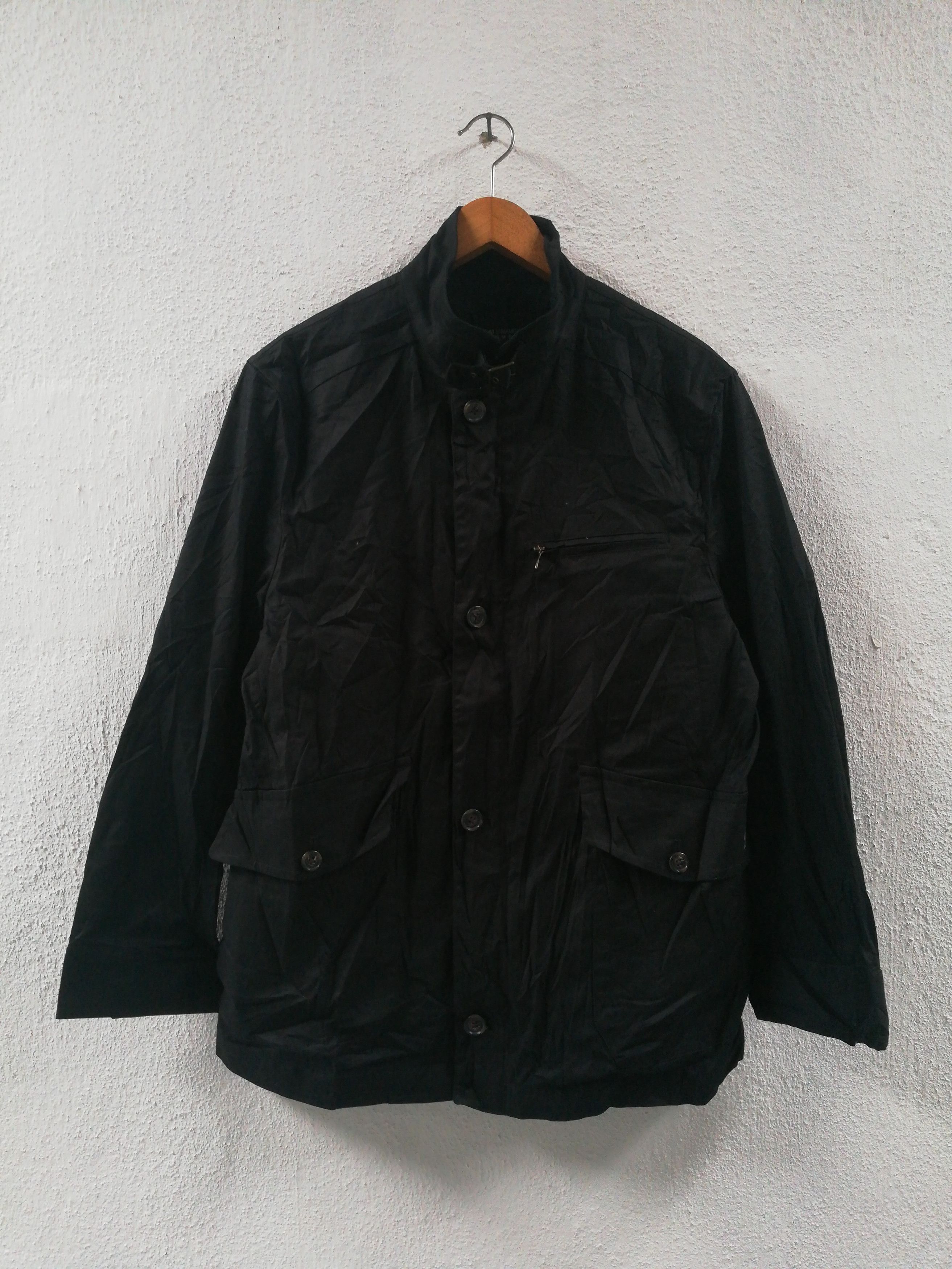 Japanese Brand Kansai Yamamoto Archive Black Utility Field Biker Jacket Size US M / EU 48-50 / 2 - 2 Thumbnail