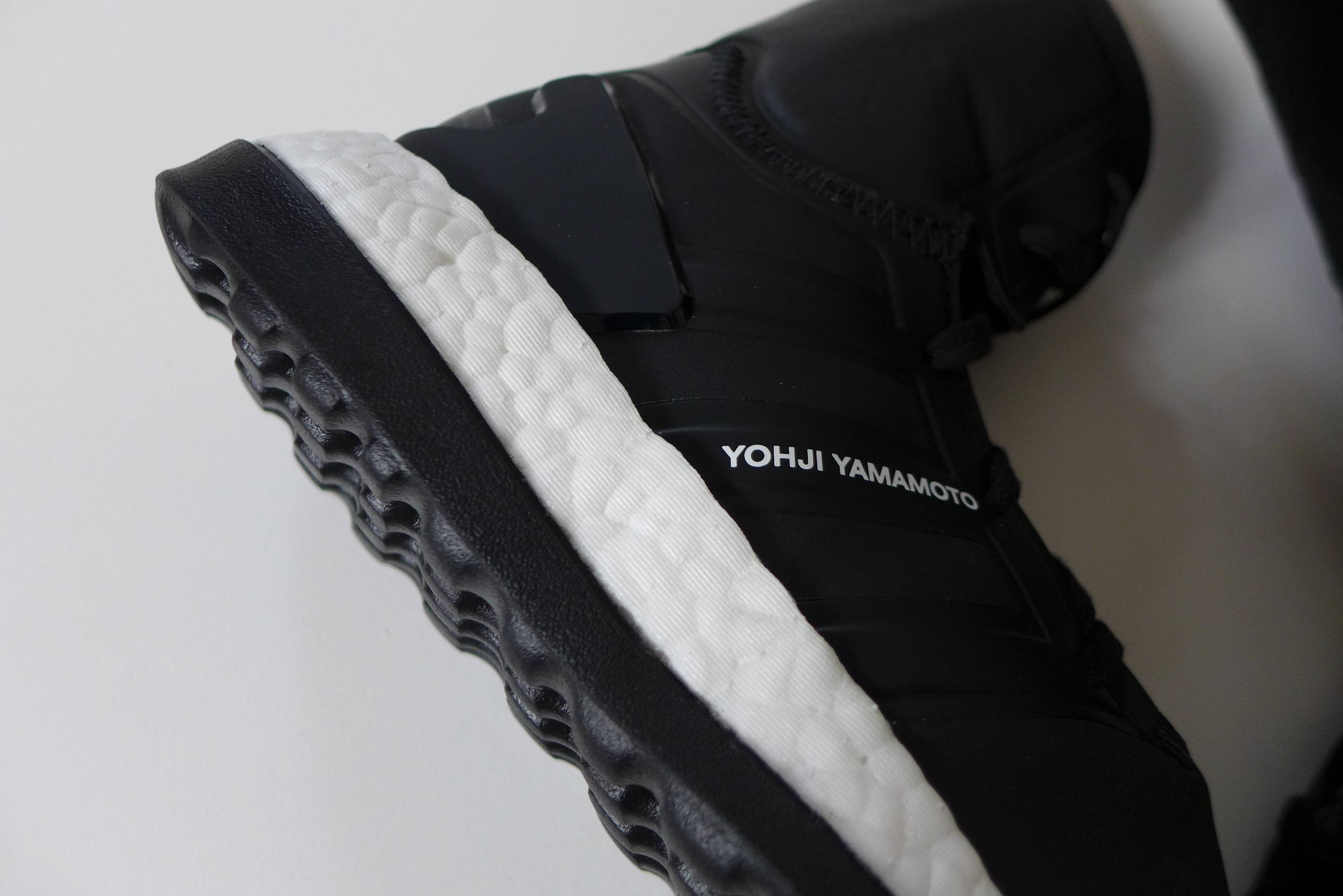 Y-3 Y-3 Yohji Pure Boost ZG High Sneakers - Black/White Size US 7.5 / EU 40-41 - 10 Thumbnail
