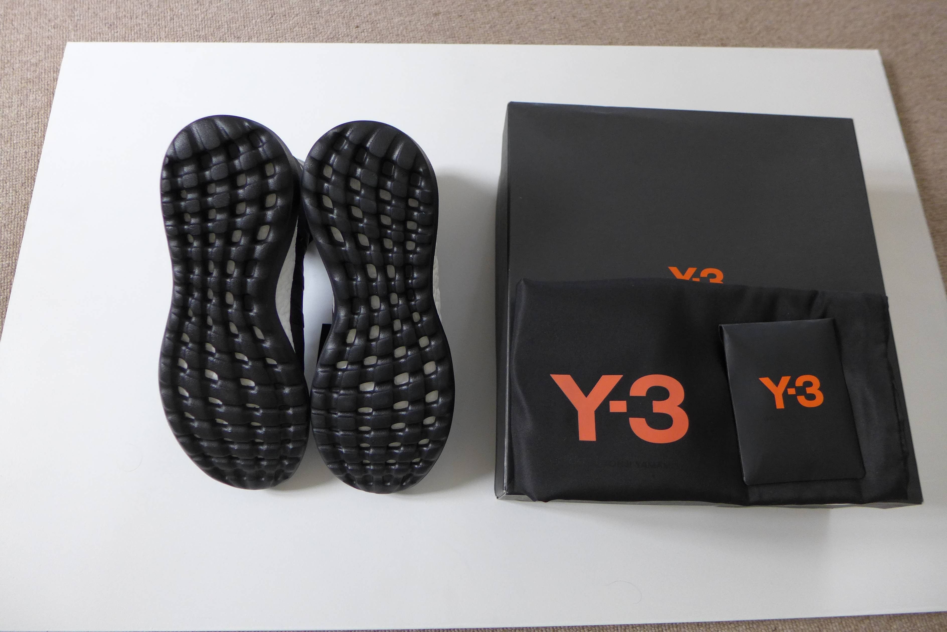 Y-3 Y-3 Yohji Pure Boost ZG High Sneakers - Black/White Size US 7.5 / EU 40-41 - 8 Thumbnail