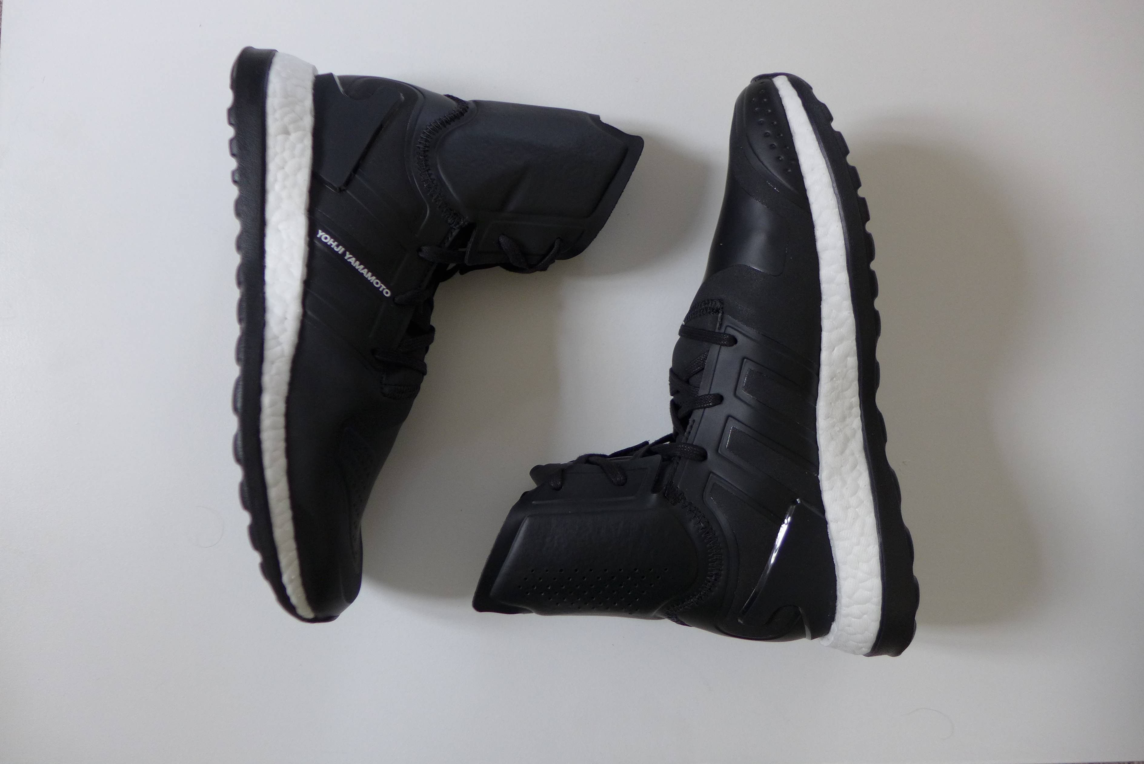 Y-3 Y-3 Yohji Pure Boost ZG High Sneakers - Black/White Size US 7.5 / EU 40-41 - 9 Thumbnail