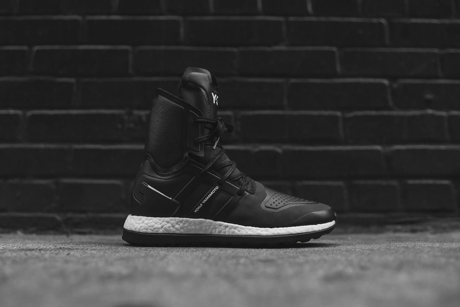 Y-3 Y-3 Yohji Pure Boost ZG High Sneakers - Black/White Size US 7.5 / EU 40-41 - 1 Thumbnail