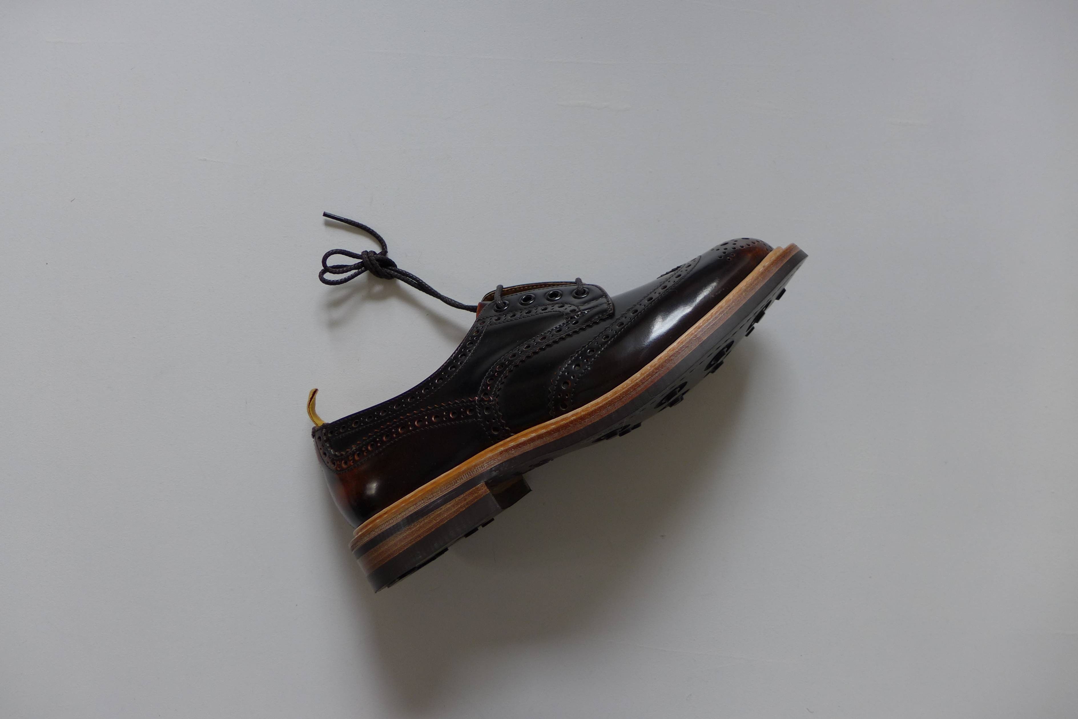 Tricker's Trickers Bourton Revival Brogue Shoes - Brown Leather Size US 11 / EU 44 - 5 Thumbnail