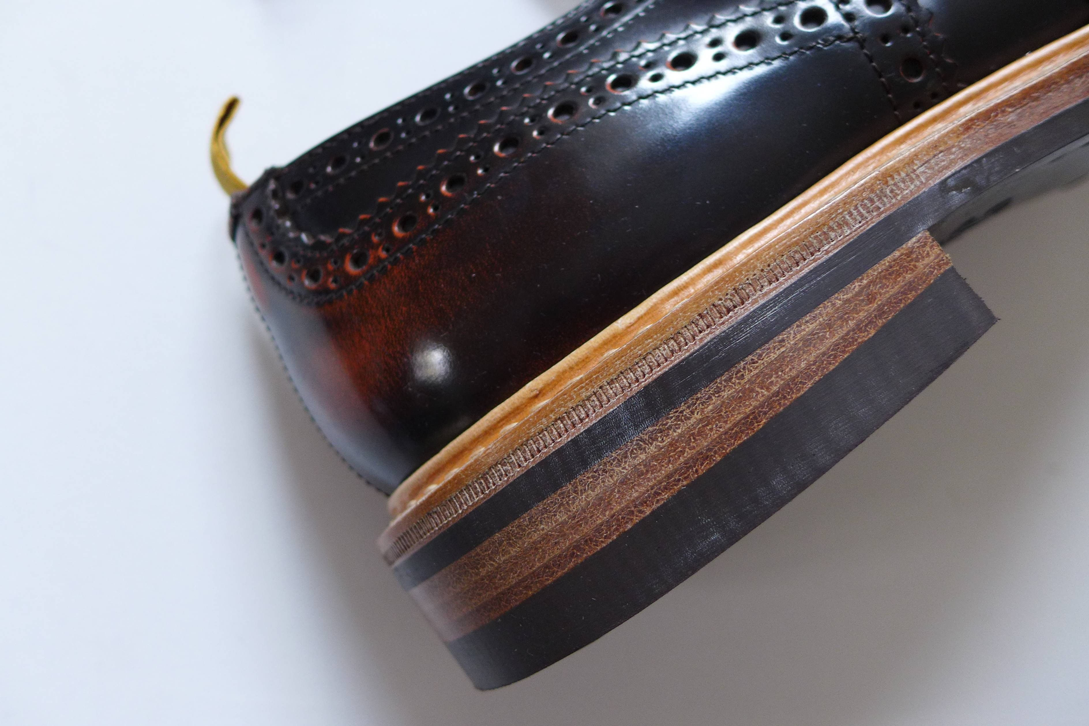 Tricker's Trickers Bourton Revival Brogue Shoes - Brown Leather Size US 11 / EU 44 - 6 Thumbnail