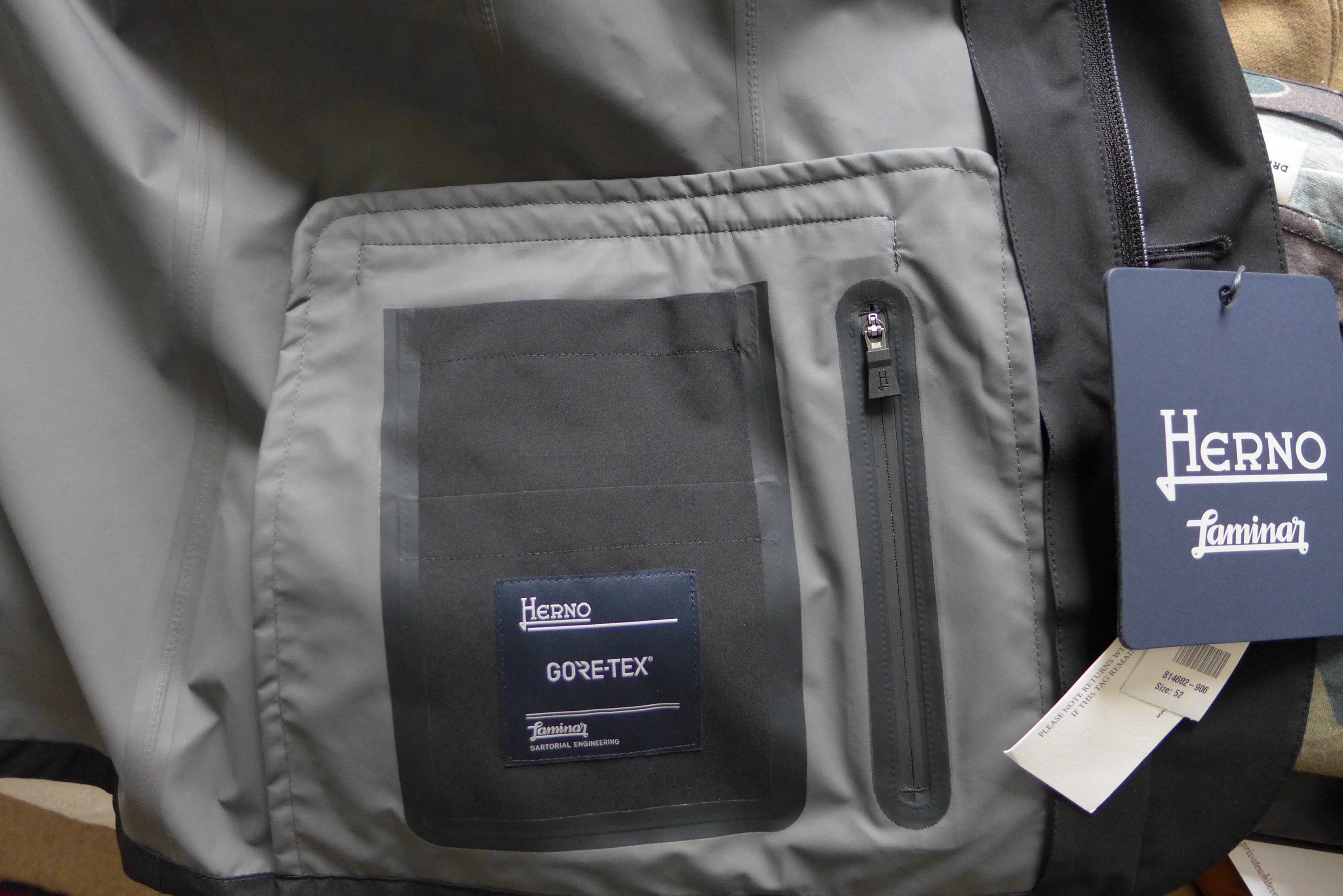 Herno Herno Laminar Gore-Tex Paclite Shell Jacket - Black Size US L / EU 52-54 / 3 - 11 Thumbnail