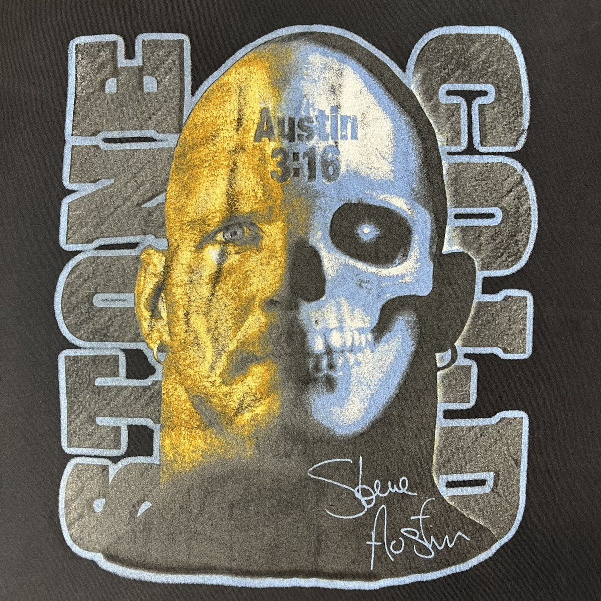 Rap Tees Vintage Stone Cold Steve Austin WWE Shirt Size L 90s Size US L / EU 52-54 / 3 - 3 Thumbnail