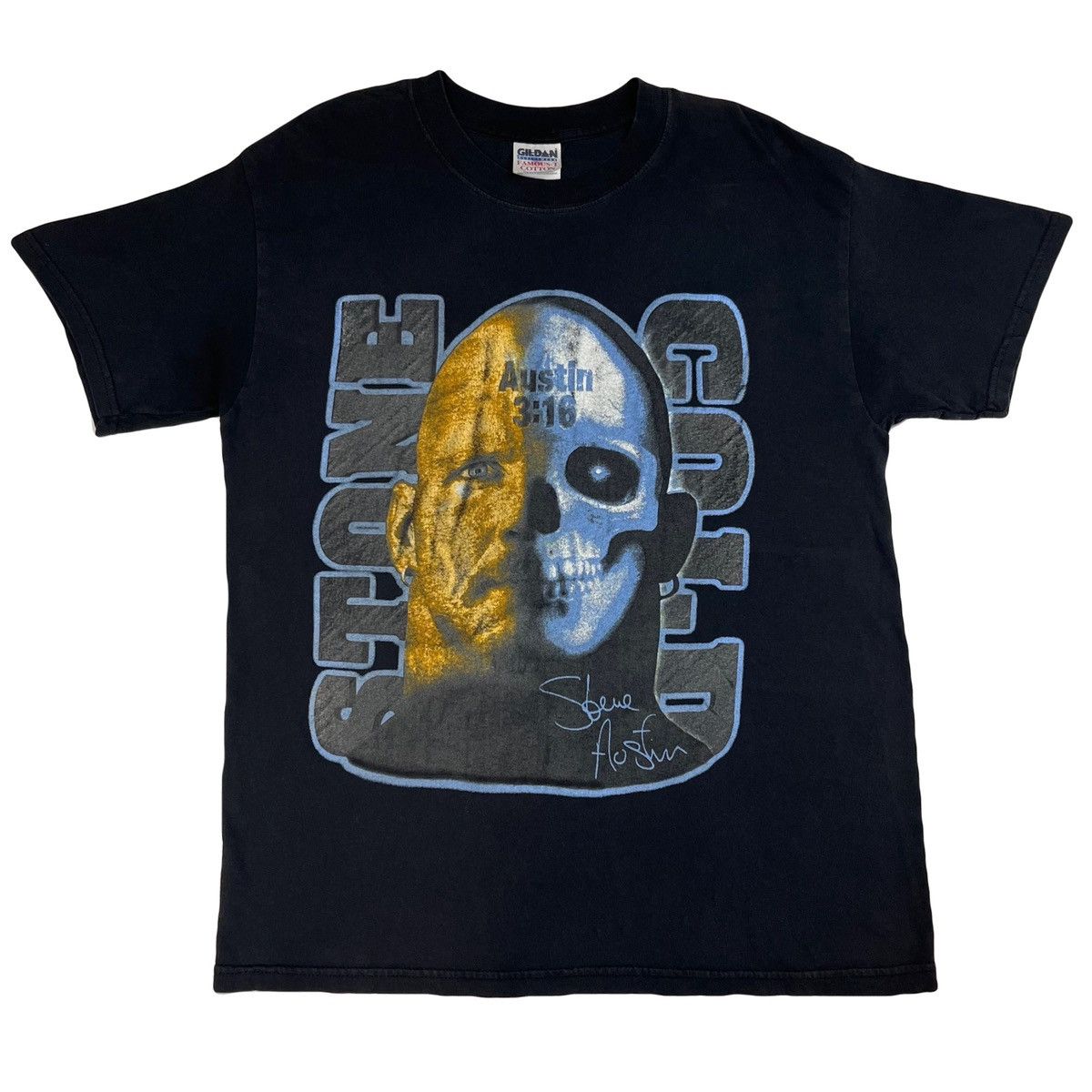 Rap Tees Vintage Stone Cold Steve Austin WWE Shirt Size L 90s Size US L / EU 52-54 / 3 - 1 Thumbnail