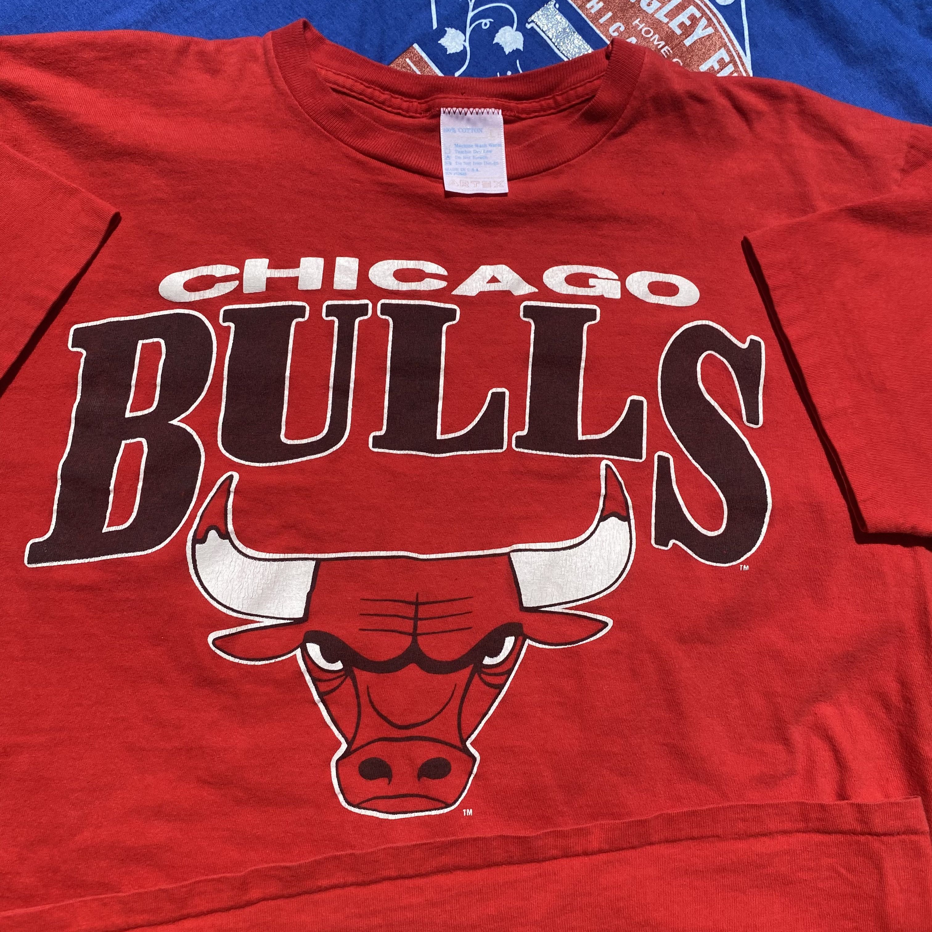 NBA Vintage Chicago Bulls T-Shirt Size L 90s Jordan Size US L / EU 52-54 / 3 - 3 Thumbnail